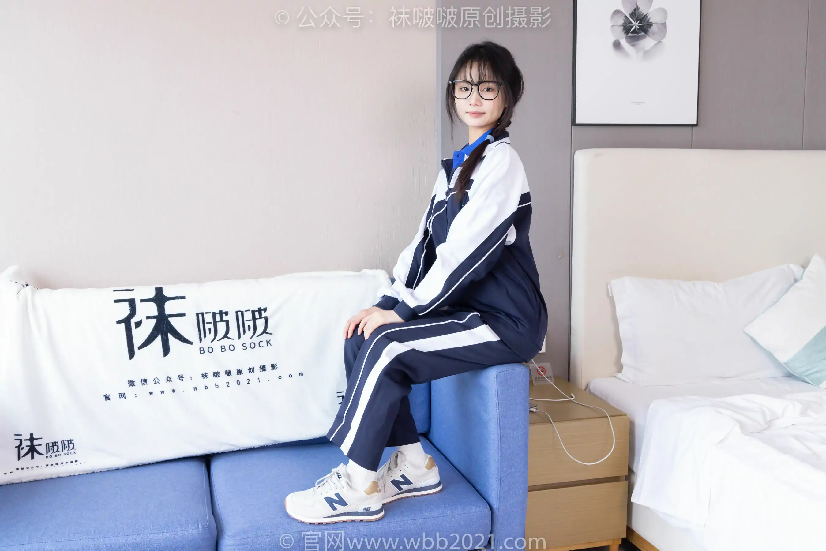 BoBoSocks袜啵啵 运动鞋 白棉袜 No.456 甜甜圈 裸足 校服 P.7