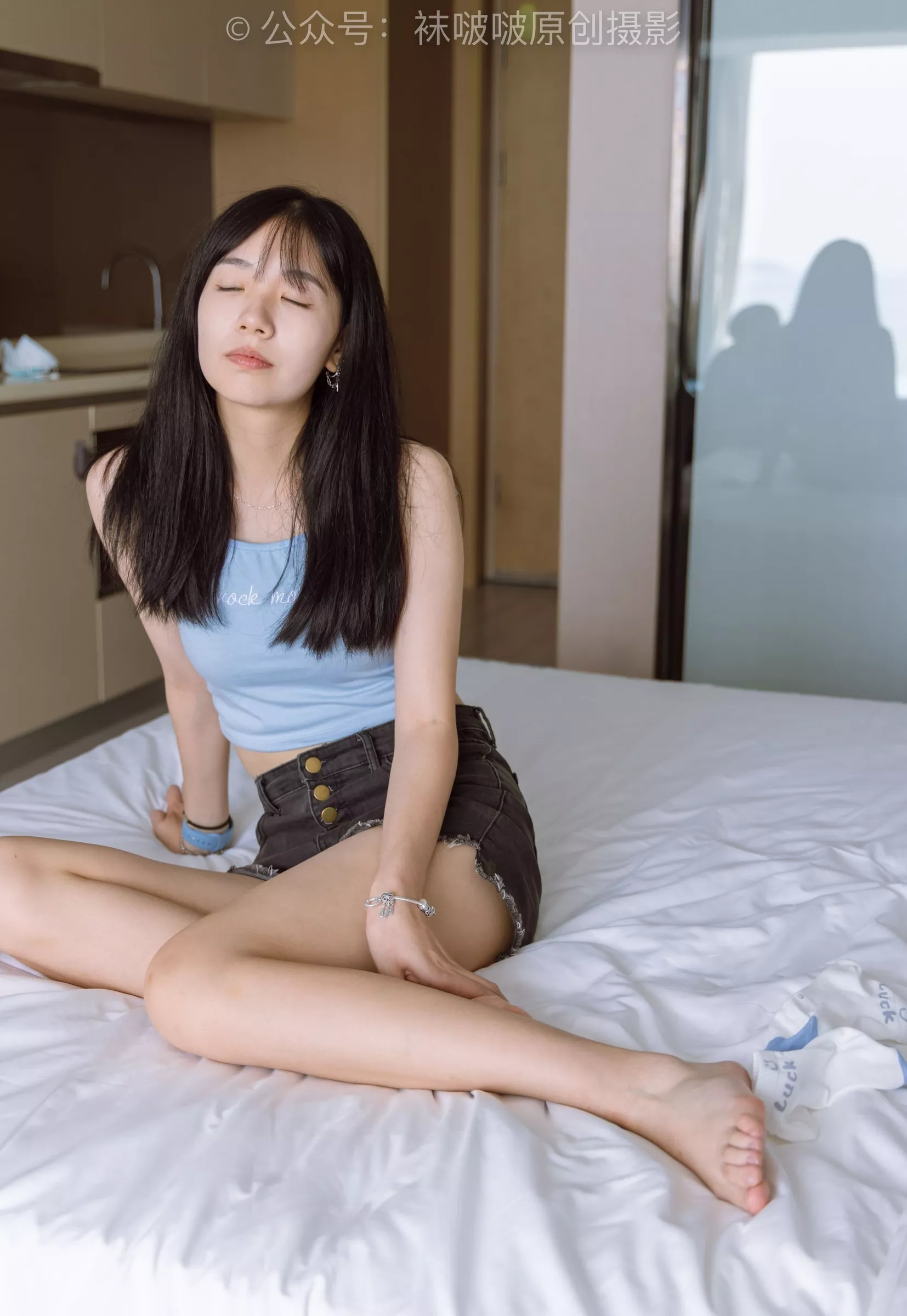 No.174 高跟长靴、白棉袜、裸足【178P】 小甜豆 BoBoSocks袜啵啵 P.15