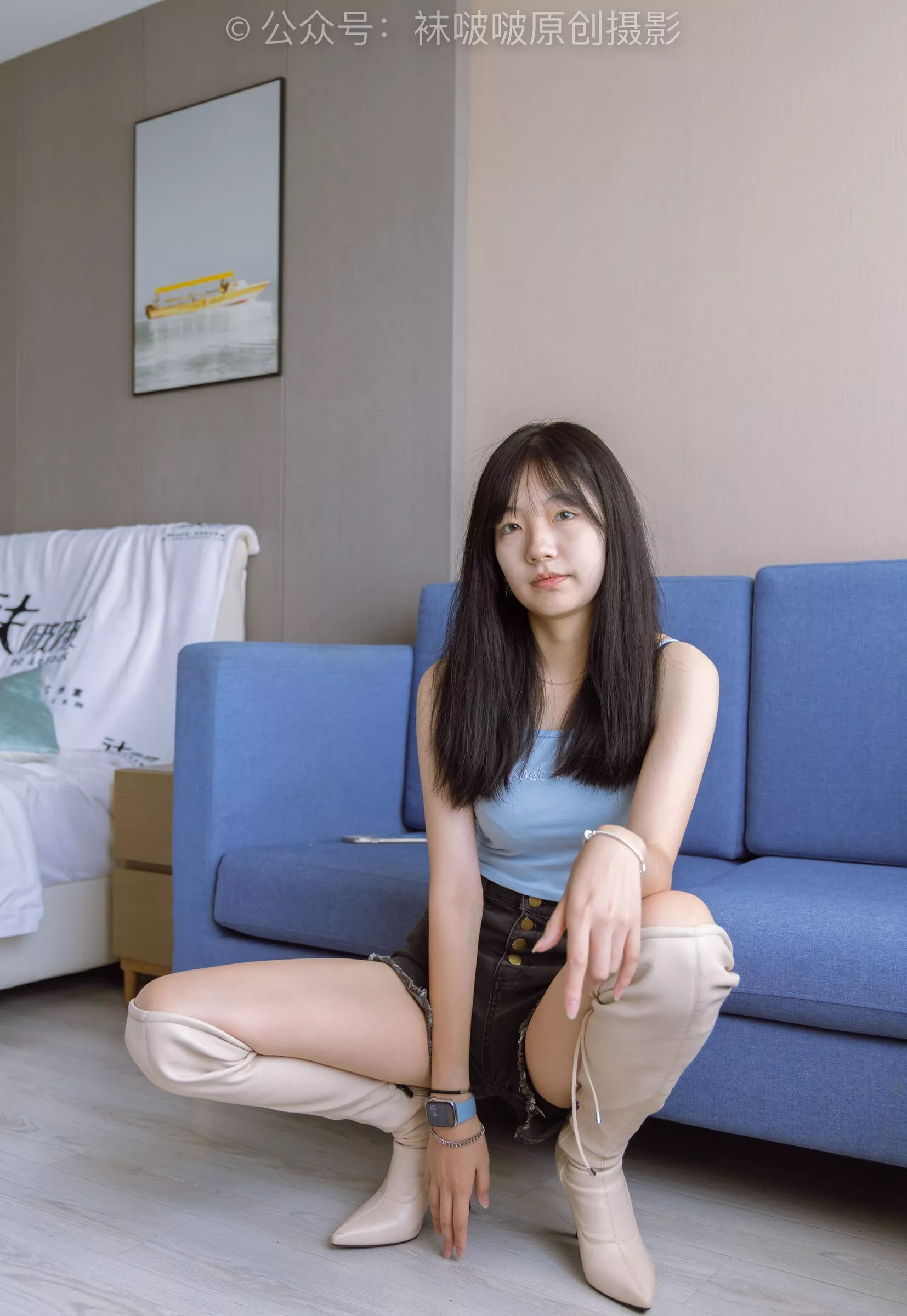 BoBoSocks袜啵啵 No.174 高跟长靴、白棉袜、裸足【178P】 小甜豆 P.21