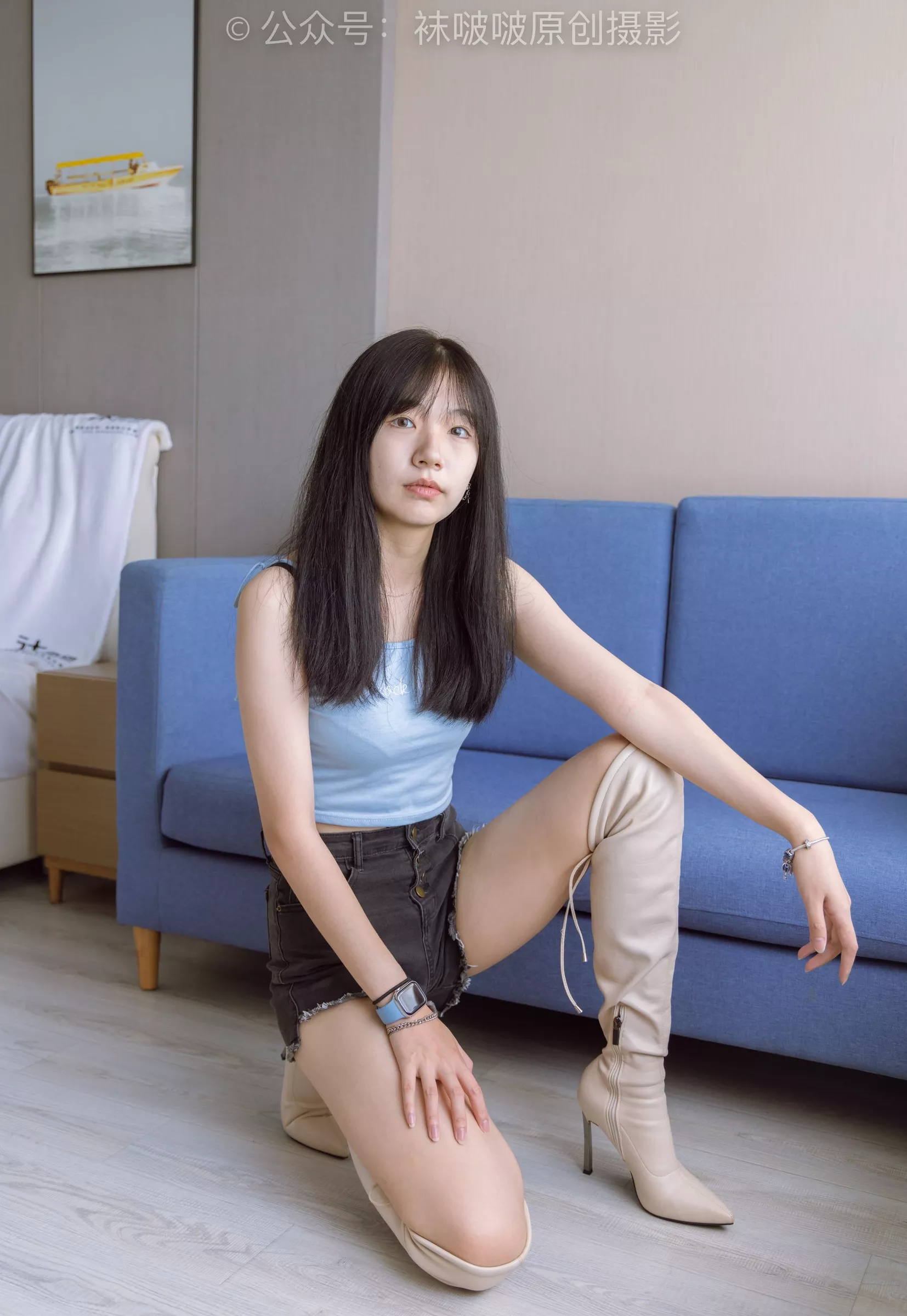 小甜豆 BoBoSocks袜啵啵 高跟长靴、白棉袜、裸足【178P】 No.174 P.22