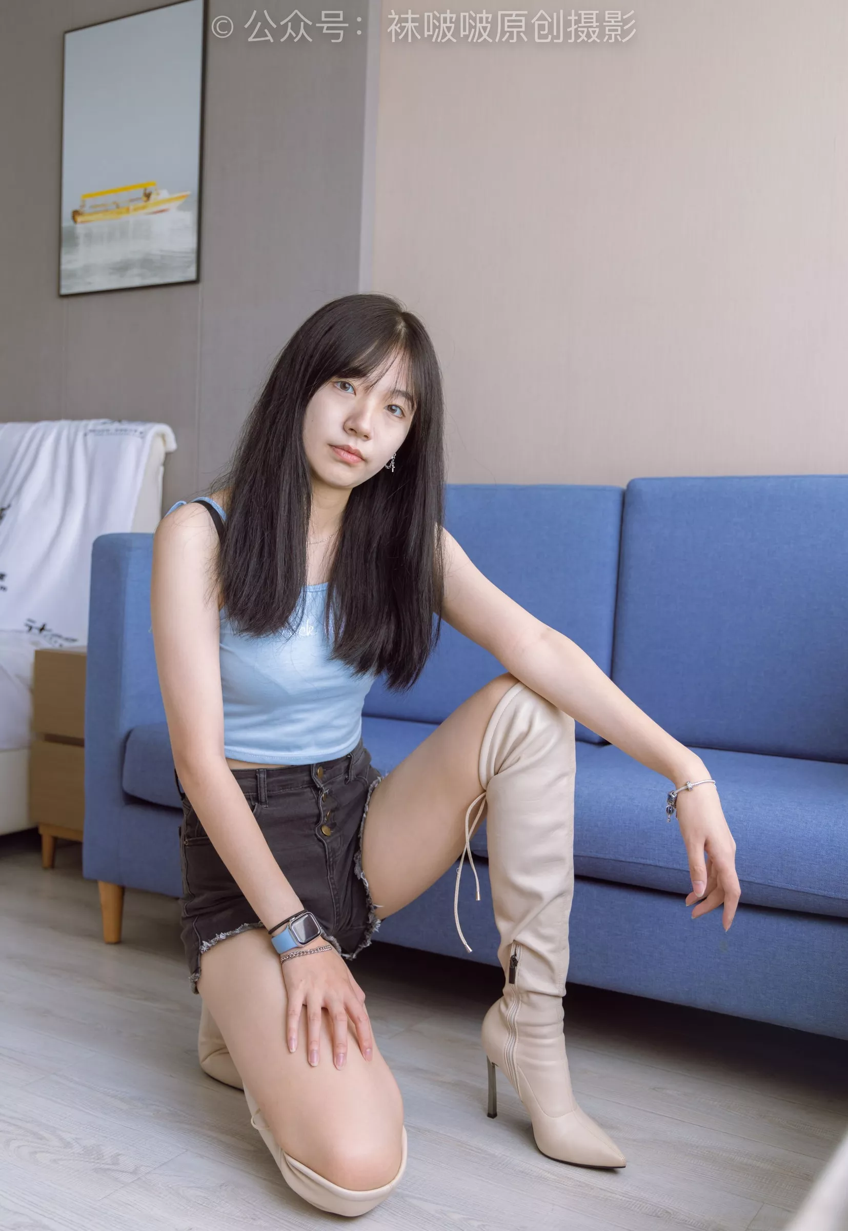 小甜豆 BoBoSocks袜啵啵 高跟长靴、白棉袜、裸足【178P】 No.174 P.22