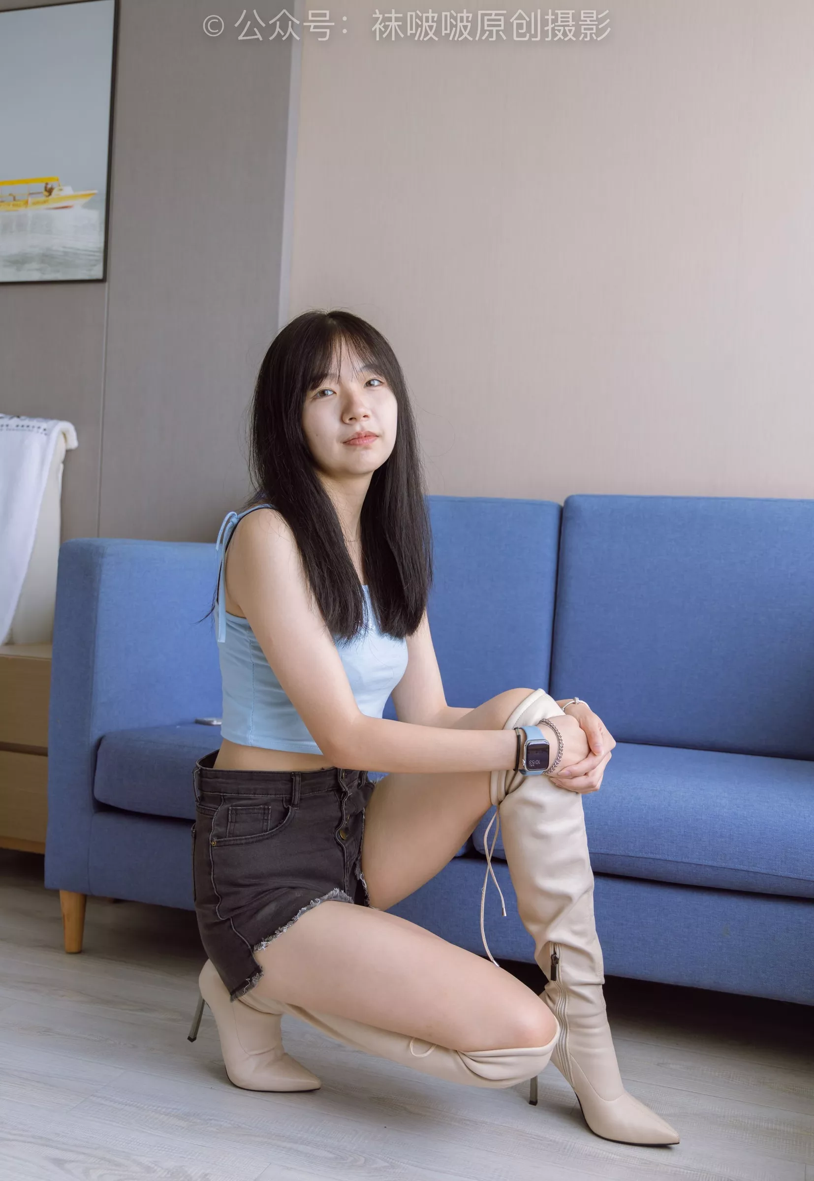 小甜豆 BoBoSocks袜啵啵 高跟长靴、白棉袜、裸足【178P】 No.174 P.22