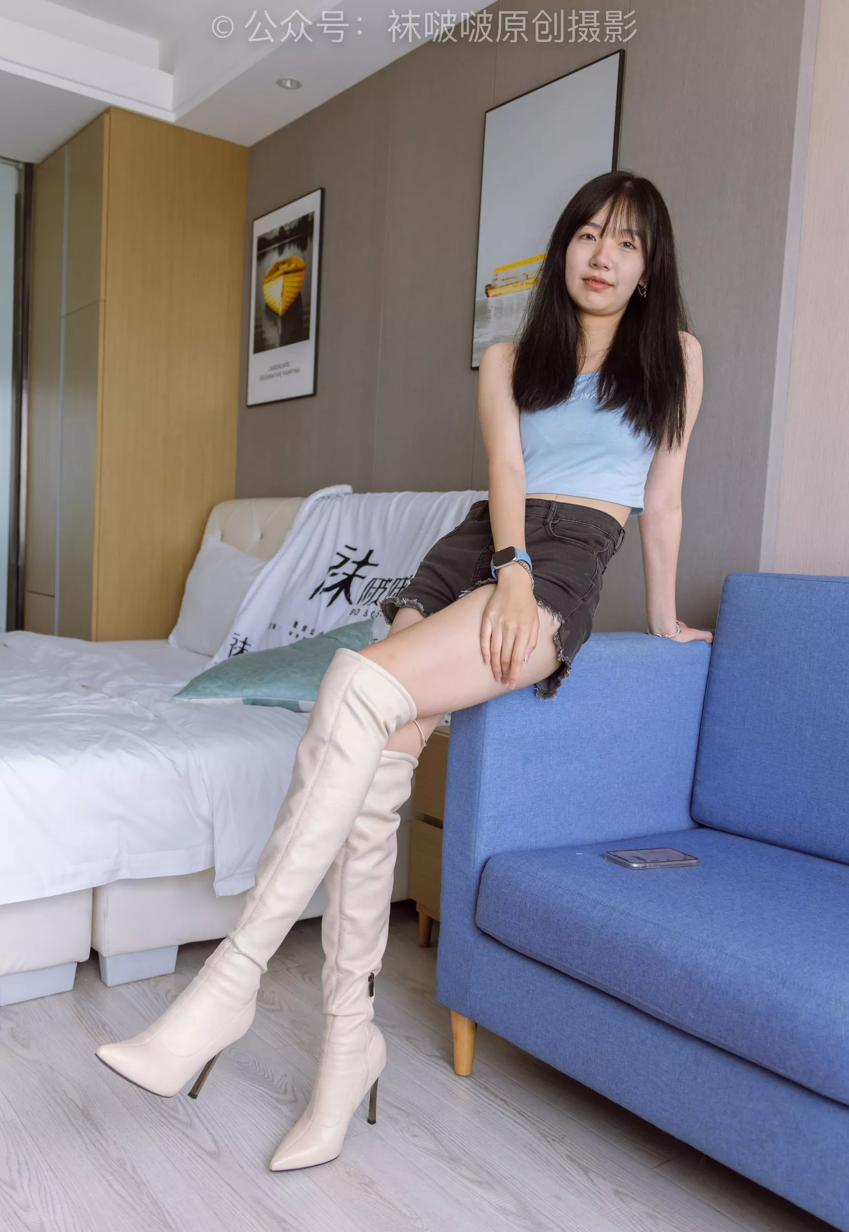 小甜豆 BoBoSocks袜啵啵 高跟长靴、白棉袜、裸足【178P】 No.174 P.30