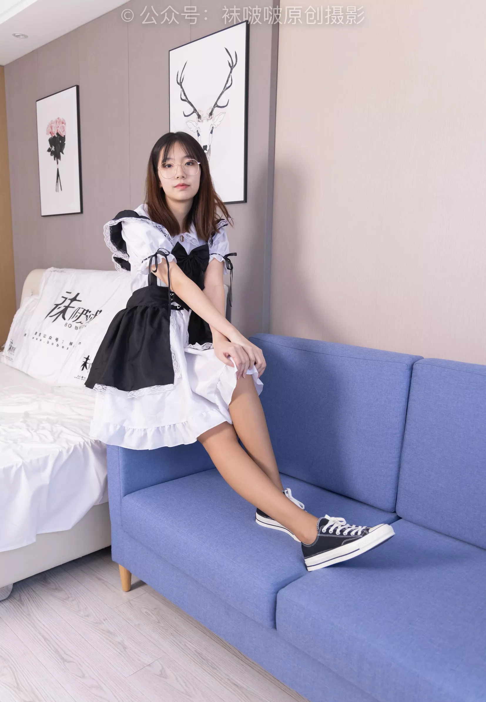 No.171 高跟鞋、板鞋、咖啡丝、女仆装【147P】 BoBoSocks袜啵啵 小甜豆 P.2
