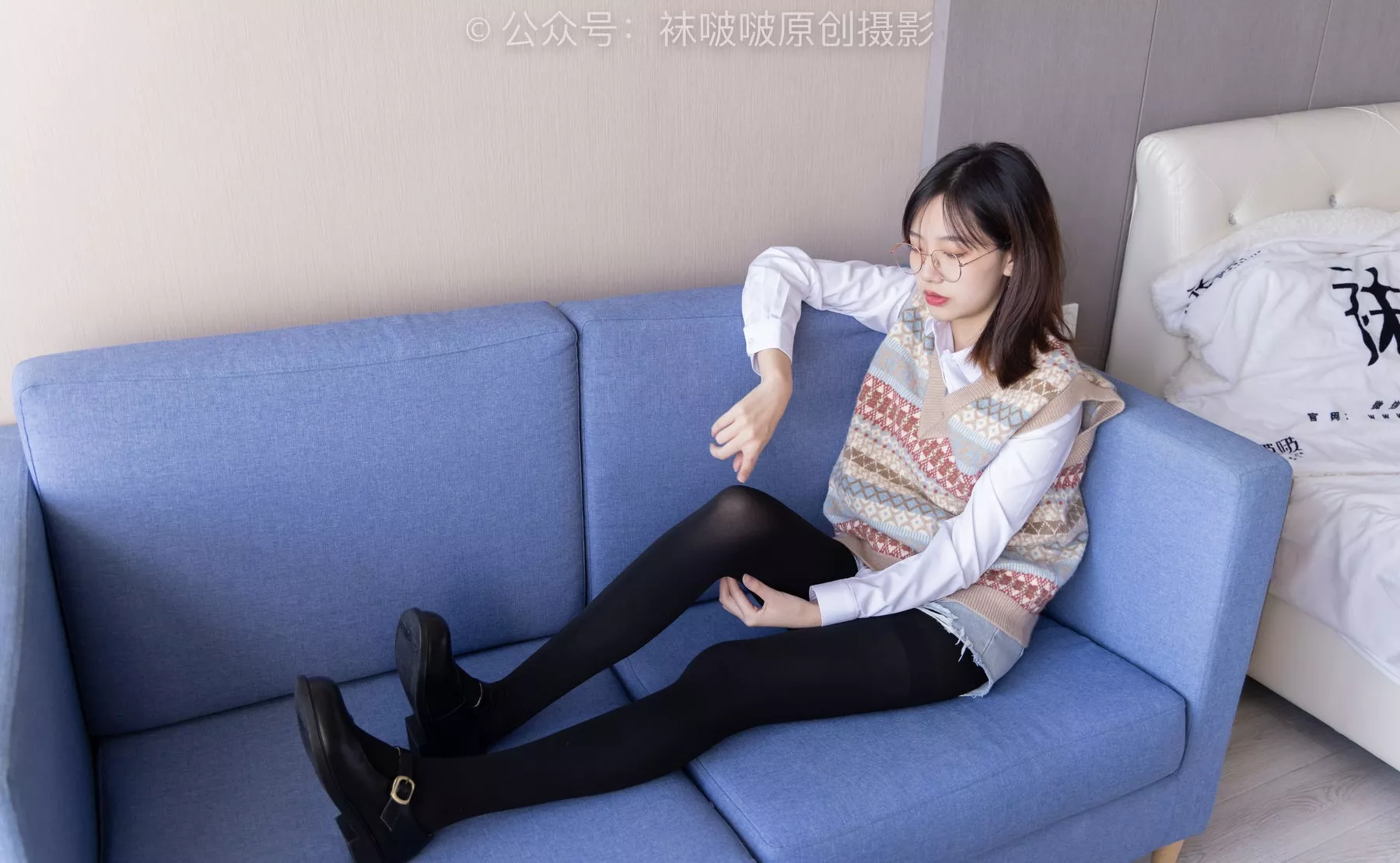 黑皮鞋、厚黑丝、厚肉丝【145P】 小甜豆 BoBoSocks袜啵啵 No.169 P.13