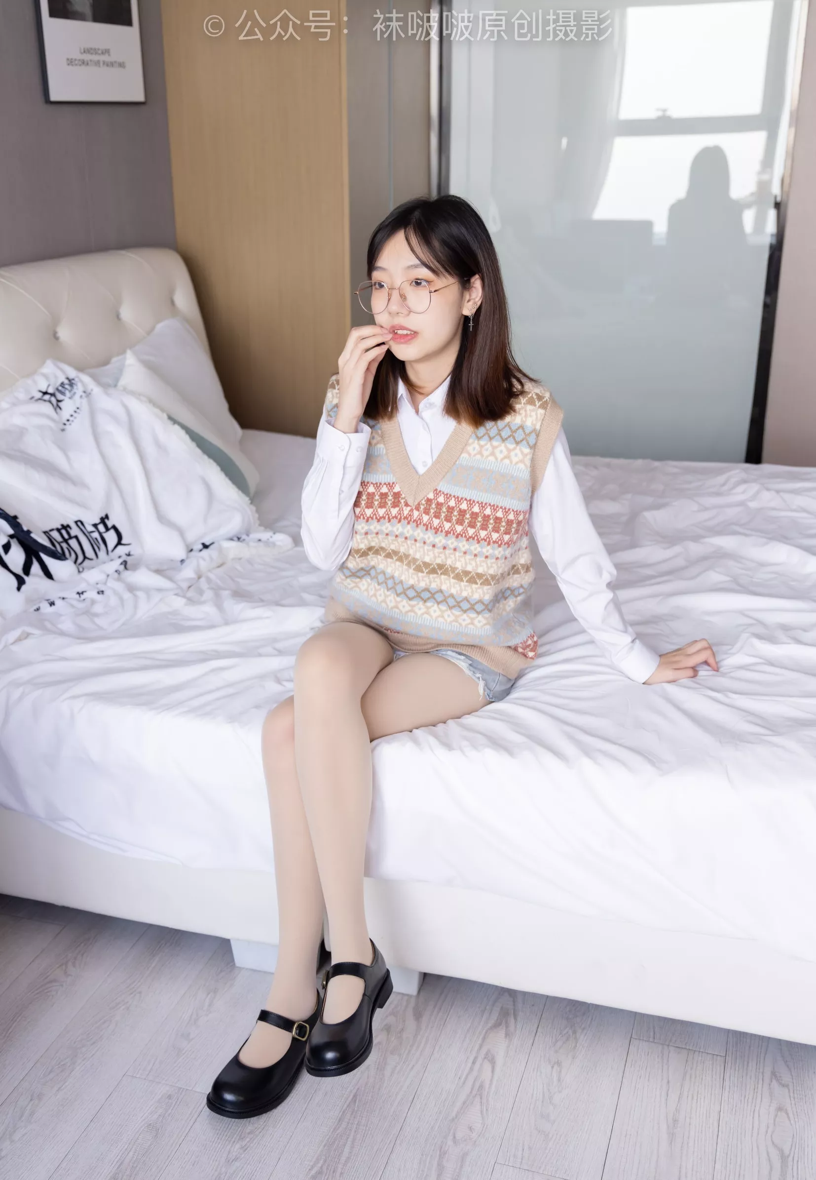 黑皮鞋、厚黑丝、厚肉丝【145P】 小甜豆 BoBoSocks袜啵啵 No.169 P.29