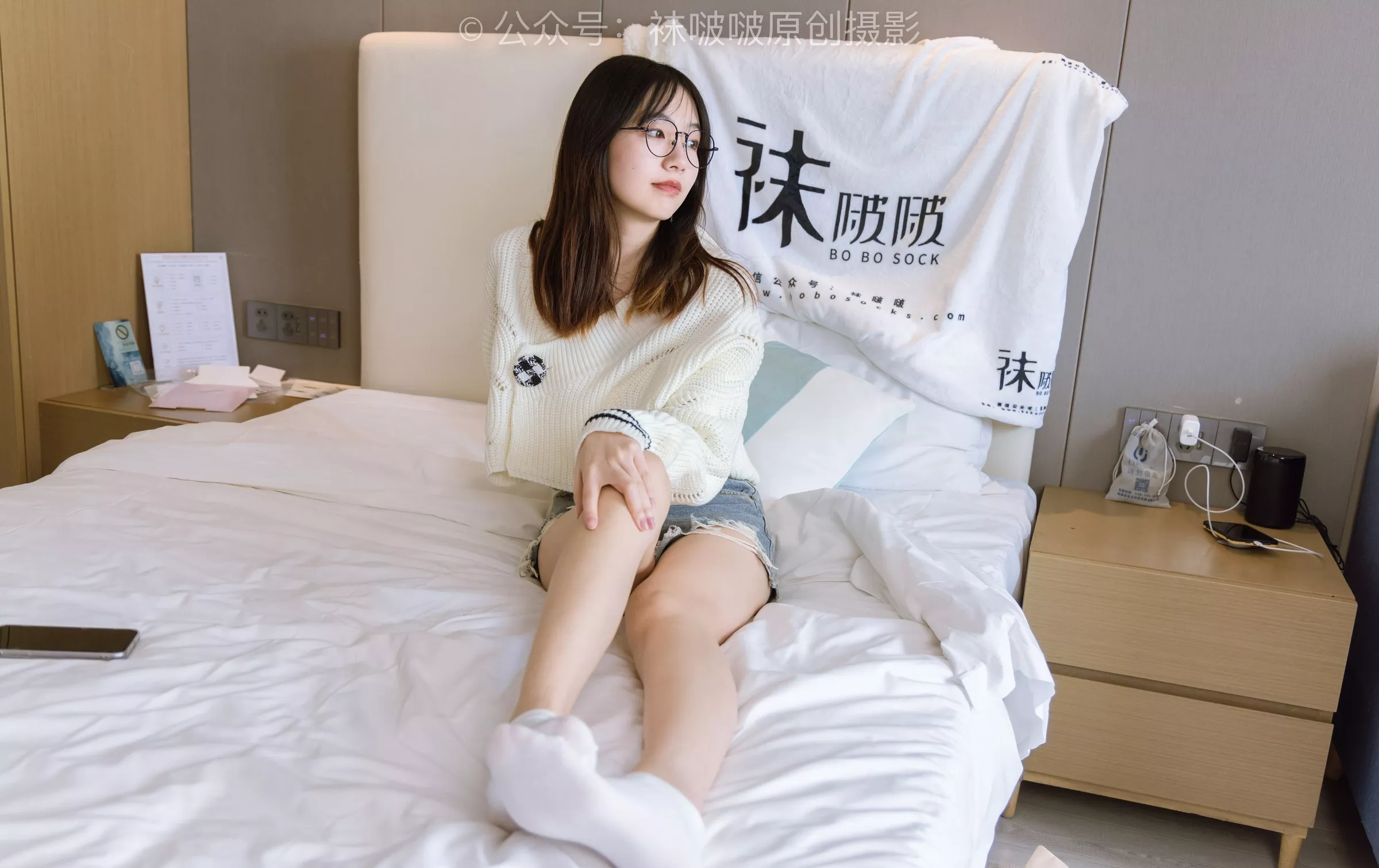 No.222 小甜豆 长靴、白棉袜、裸足【180P】 BoBoSocks袜啵啵 P.3