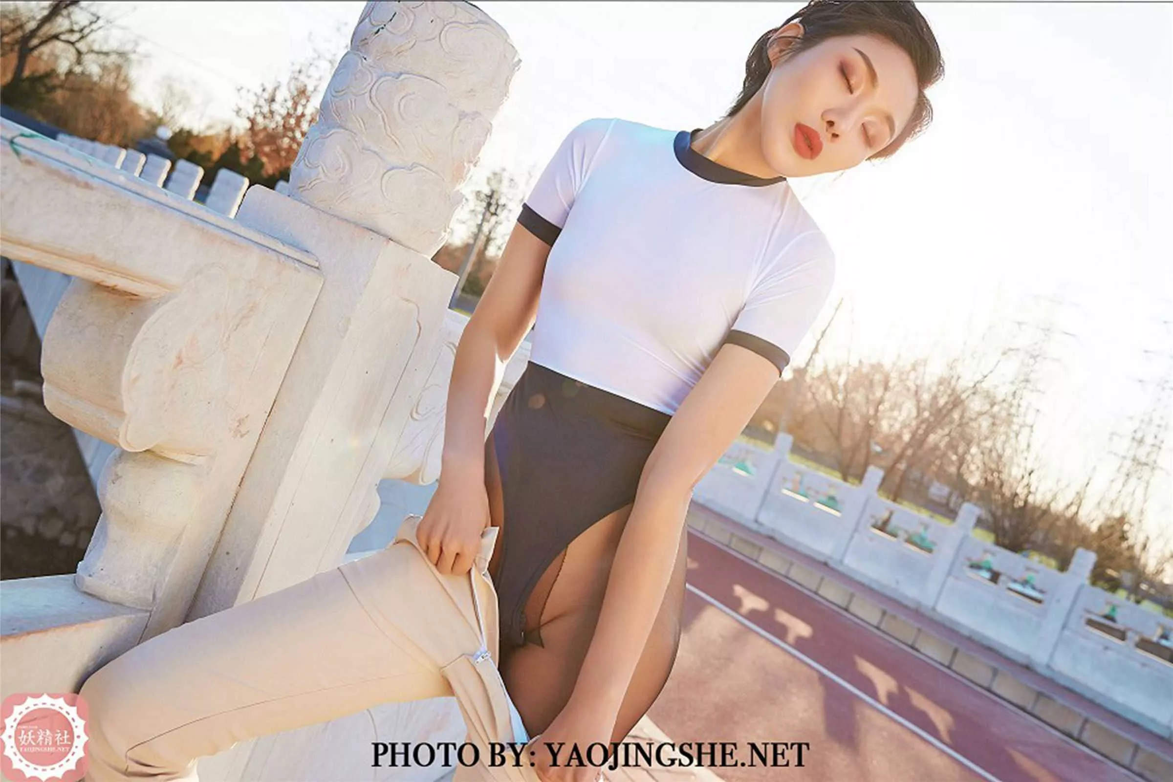 妖精社 可可《裤子里的美丝》 蜜丝 丝袜写真 P.7
