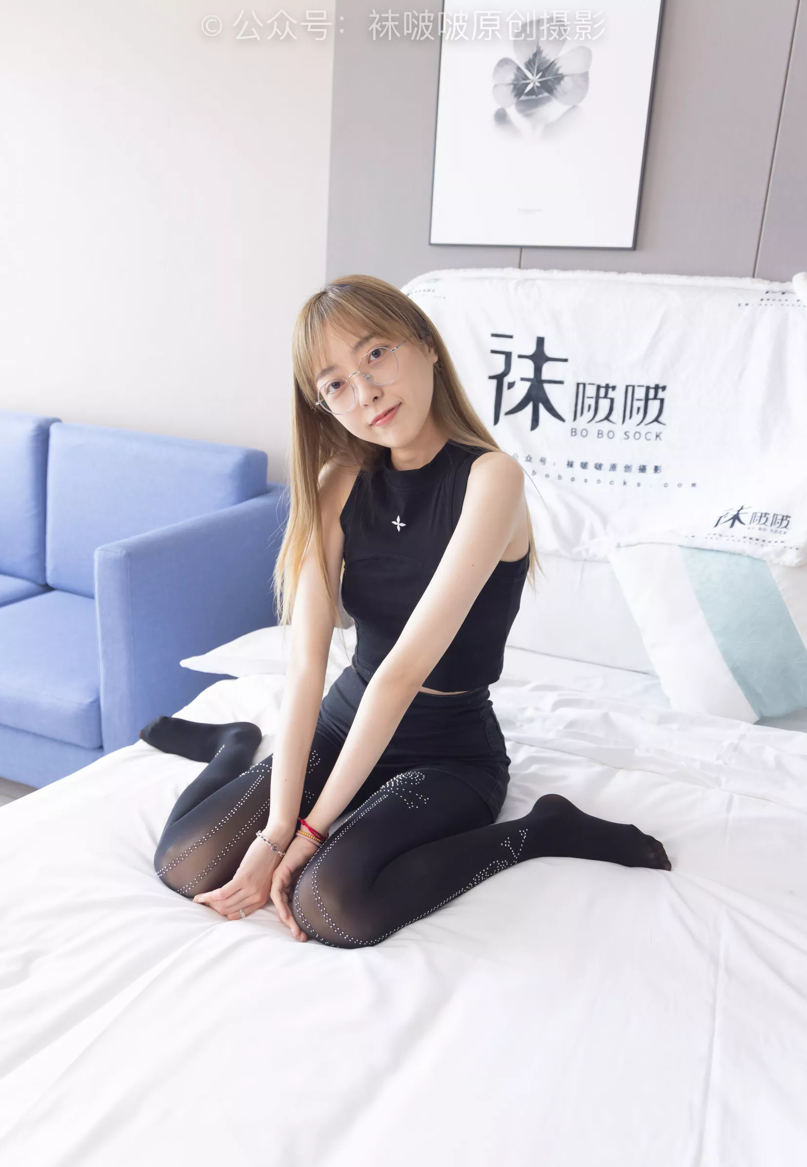 BoBoSocks袜啵啵 No.219 稚予 板鞋、拖鞋、厚黑丝、蕾丝黑丝【140P】 P.3