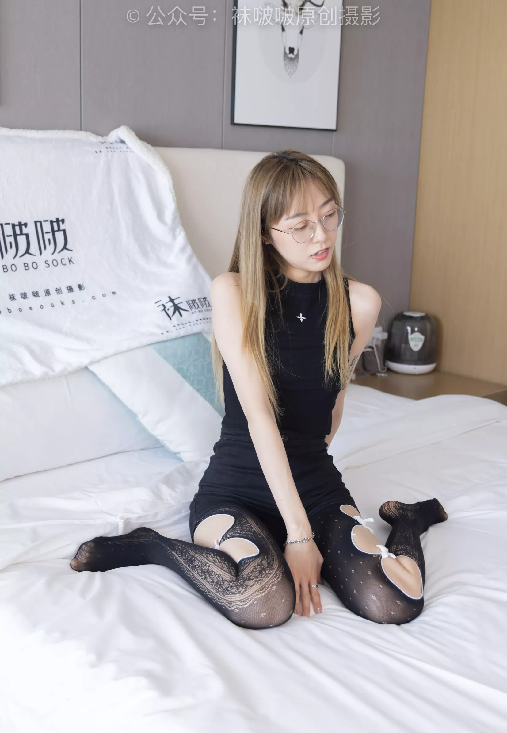 稚予 No.219 板鞋、拖鞋、厚黑丝、蕾丝黑丝【140P】 BoBoSocks袜啵啵 P.18
