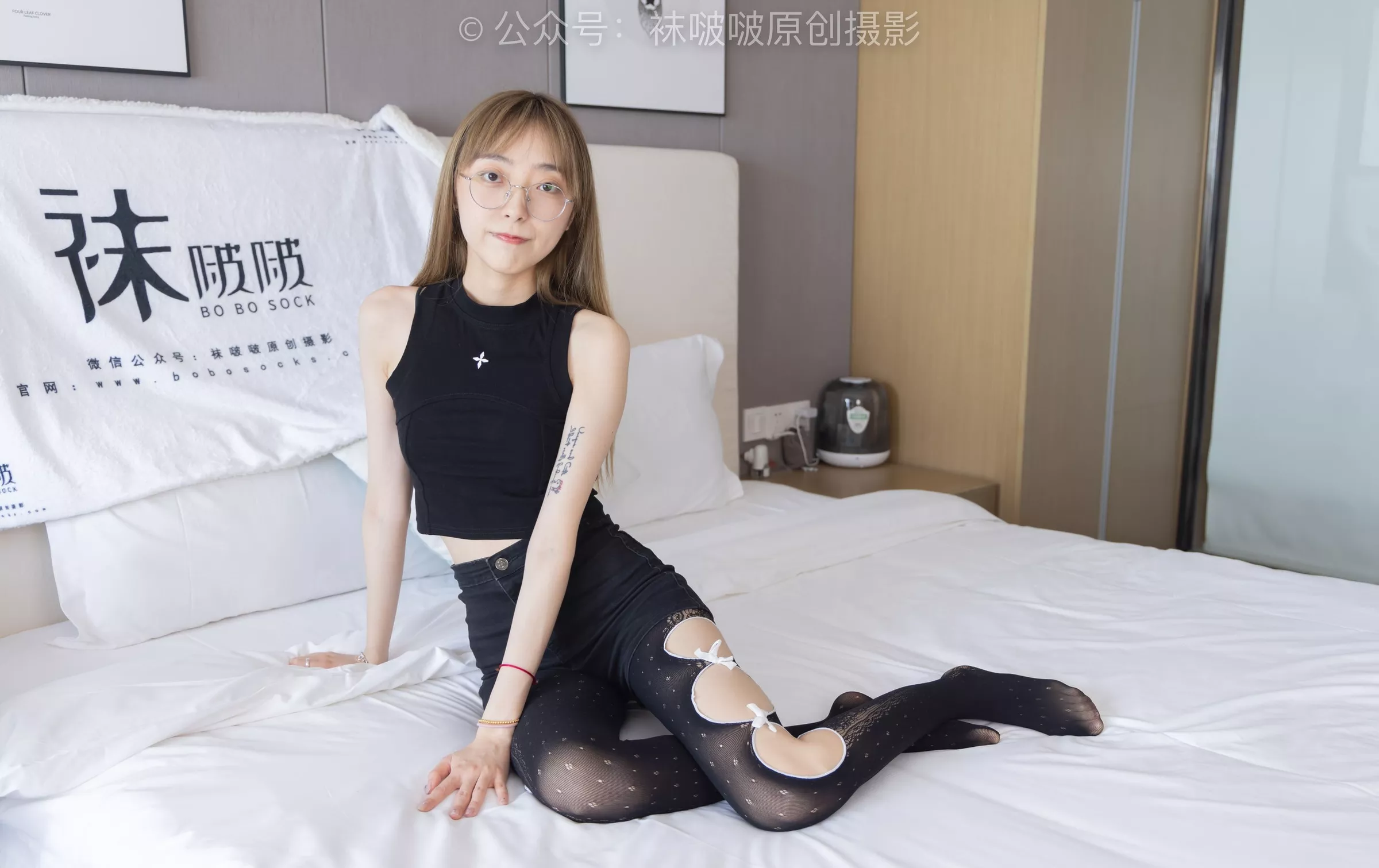 板鞋、拖鞋、厚黑丝、蕾丝黑丝【140P】 BoBoSocks袜啵啵 No.219 稚予 P.24