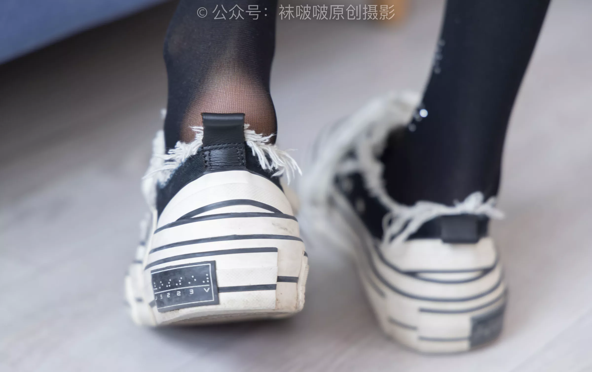No.219 BoBoSocks袜啵啵 稚予 板鞋、拖鞋、厚黑丝、蕾丝黑丝【140P】 P.28