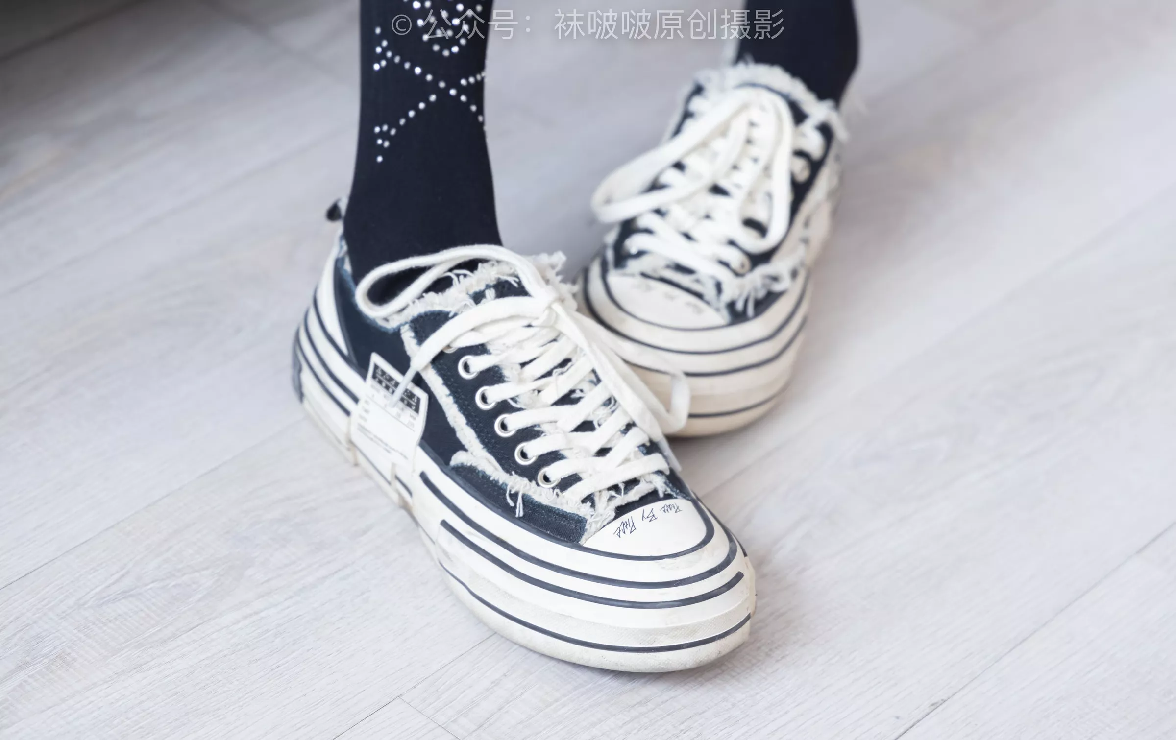 BoBoSocks袜啵啵 稚予 板鞋、拖鞋、厚黑丝、蕾丝黑丝【140P】 No.219 P.8