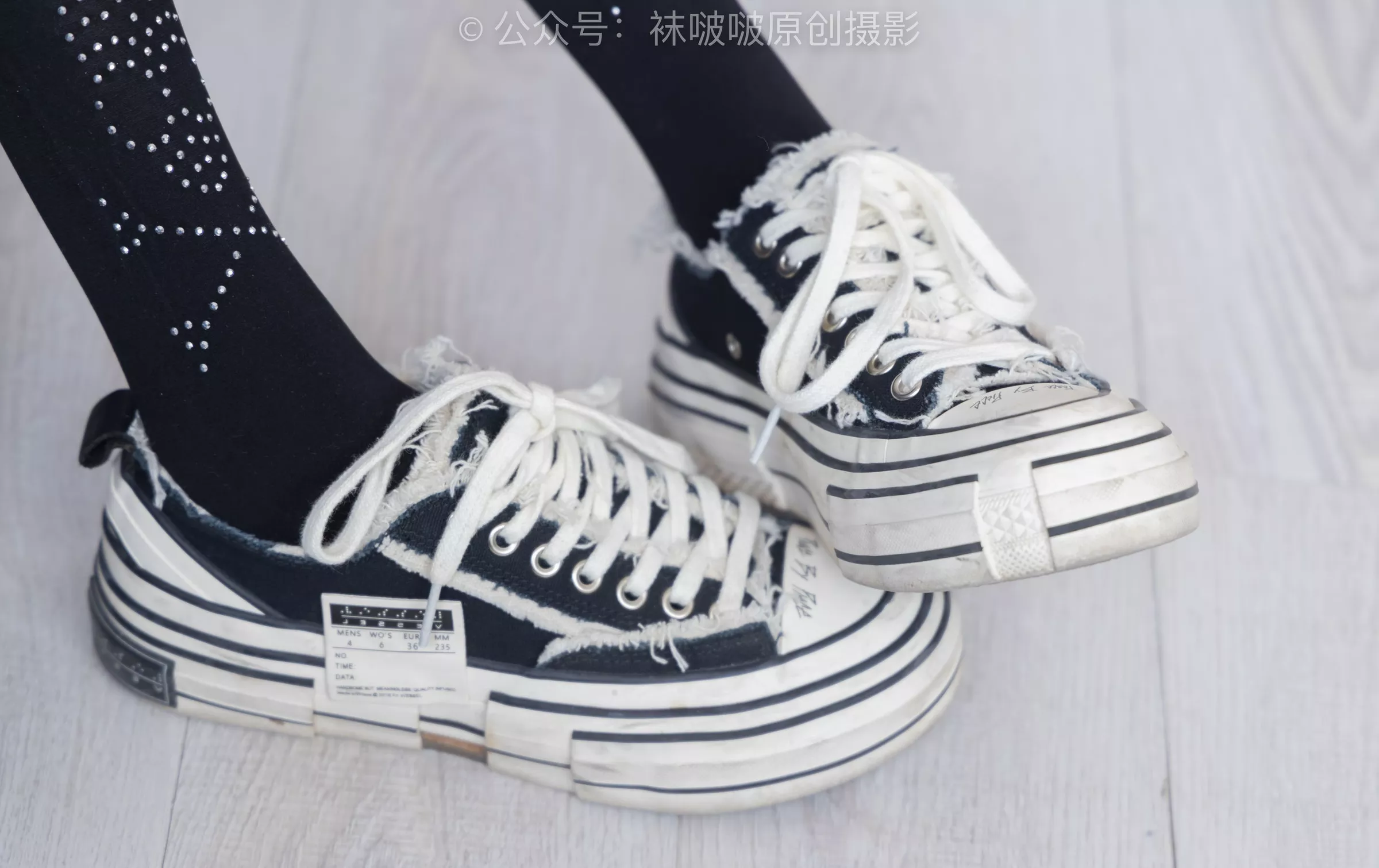 BoBoSocks袜啵啵 稚予 板鞋、拖鞋、厚黑丝、蕾丝黑丝【140P】 No.219 P.8