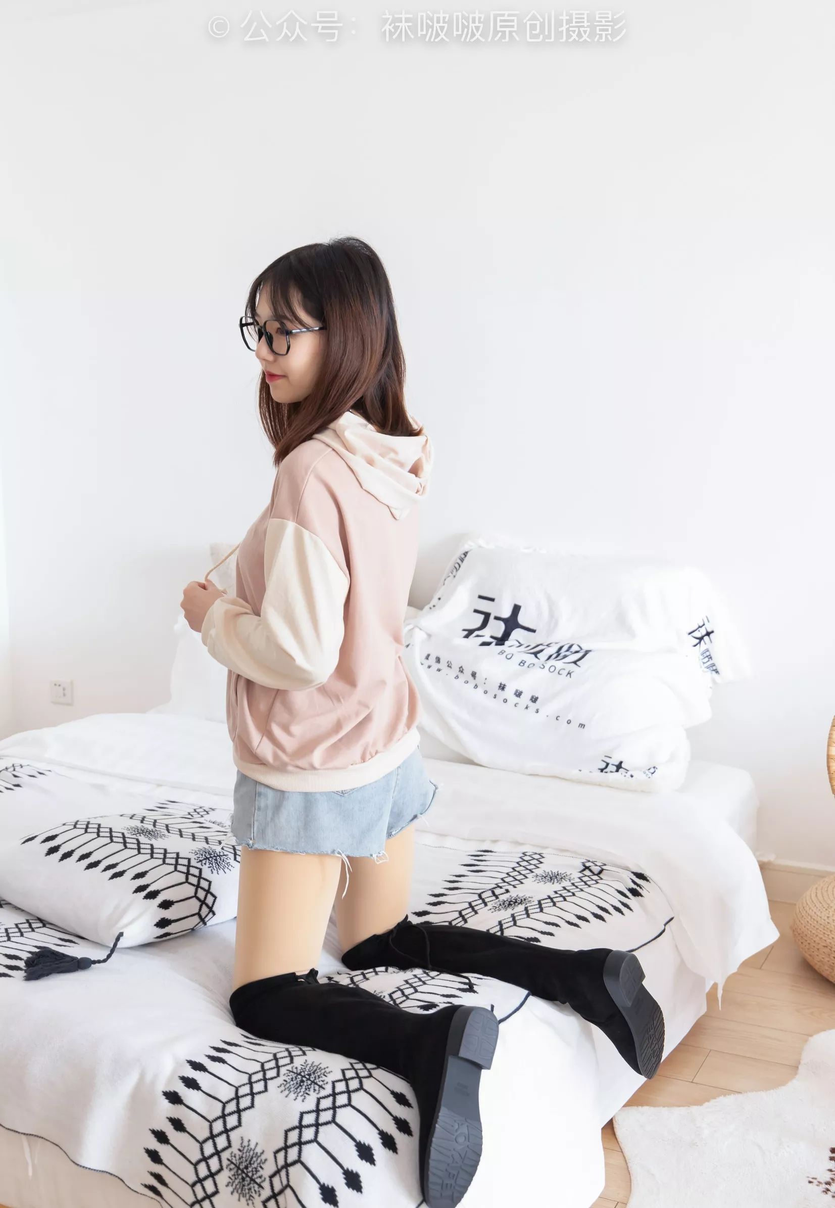 No.218 长靴、厚肉丝【140P】 小甜豆 BoBoSocks袜啵啵 P.20