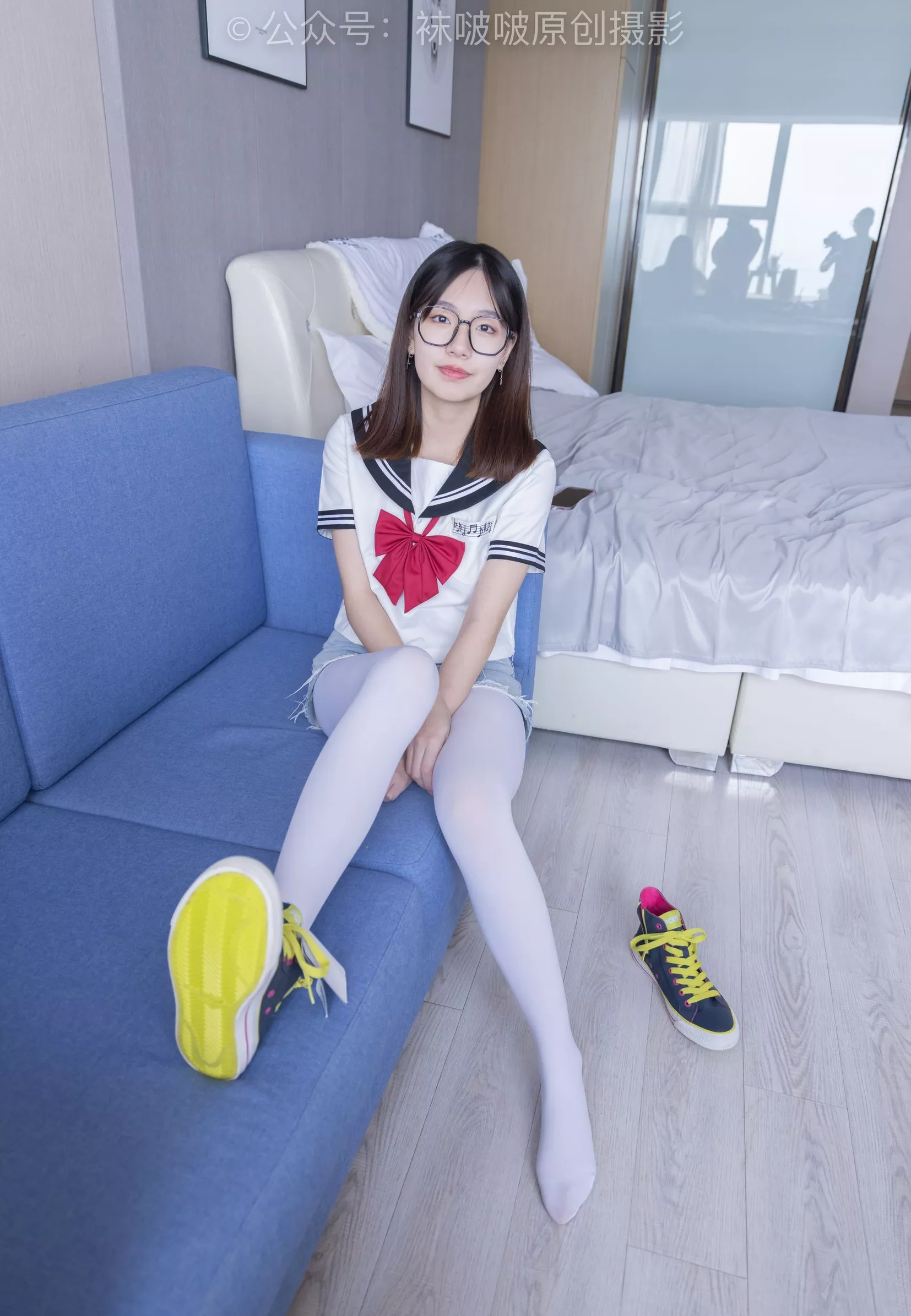 三双帆布鞋板鞋、厚白丝、黑丝【144P】 No.215 小甜豆 BoBoSocks袜啵啵 P.18