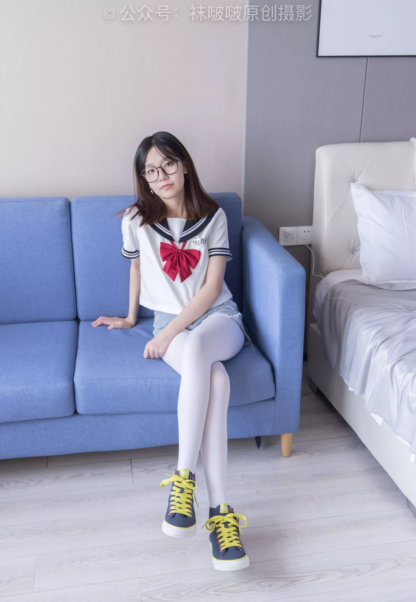 No.215 三双帆布鞋板鞋、厚白丝、黑丝【144P】 BoBoSocks袜啵啵 小甜豆 P.16