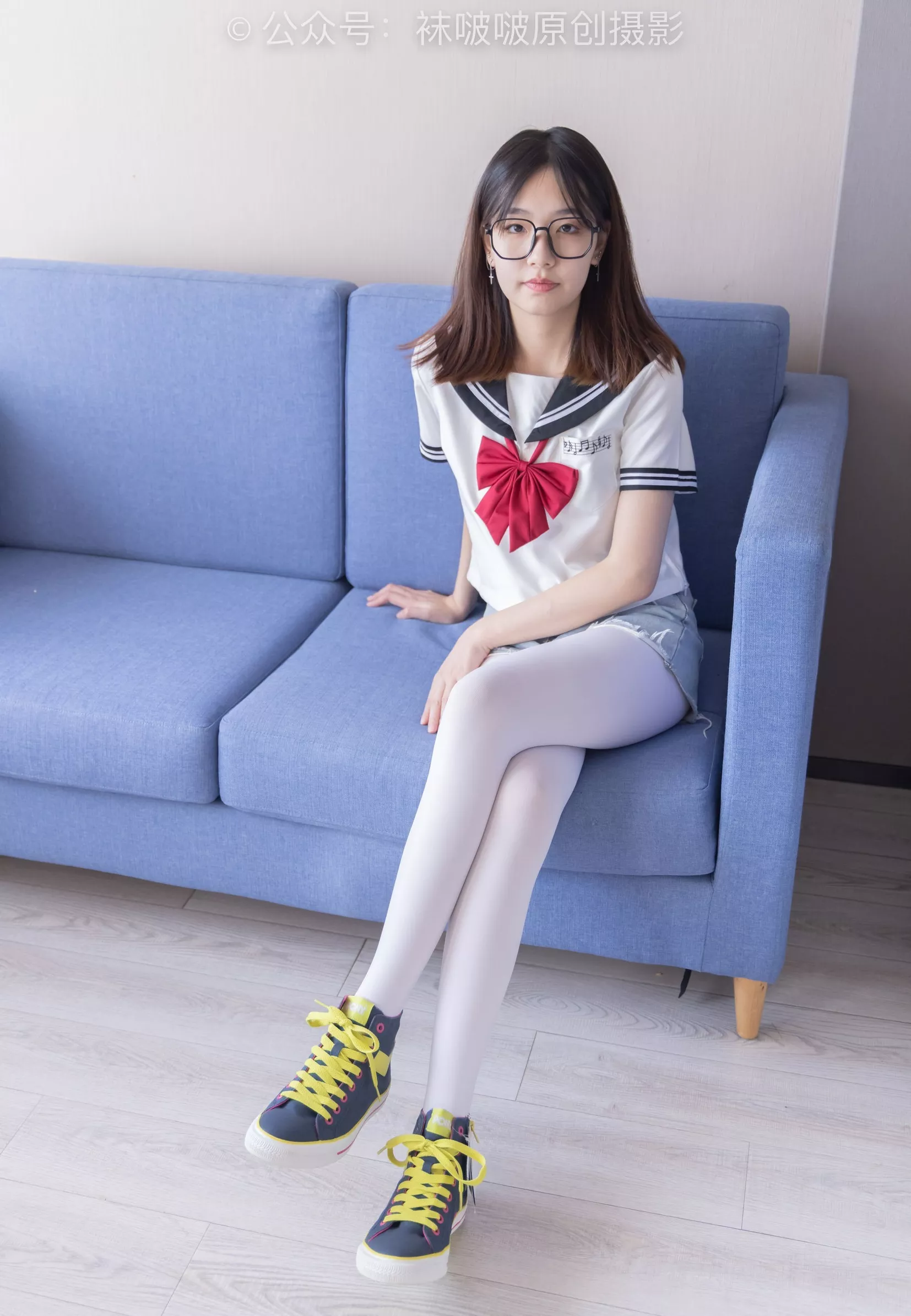 No.215 三双帆布鞋板鞋、厚白丝、黑丝【144P】 BoBoSocks袜啵啵 小甜豆 P.16
