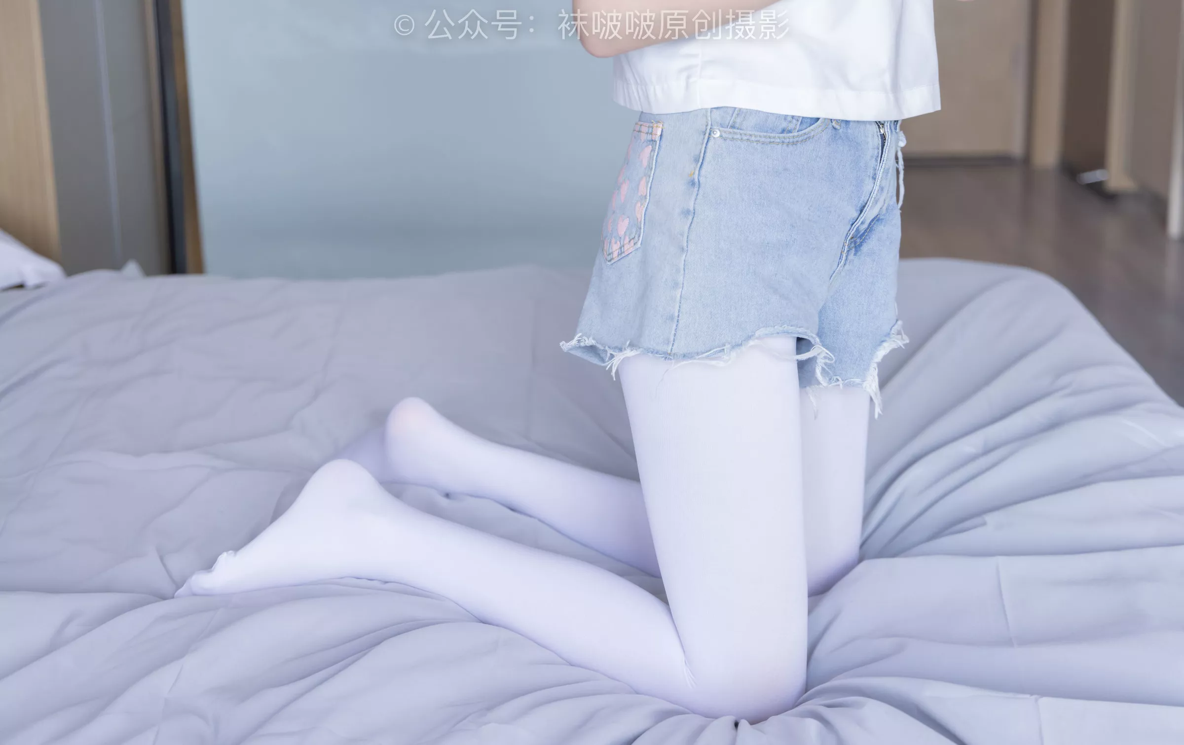 三双帆布鞋板鞋、厚白丝、黑丝【144P】 BoBoSocks袜啵啵 No.215 小甜豆 P.22