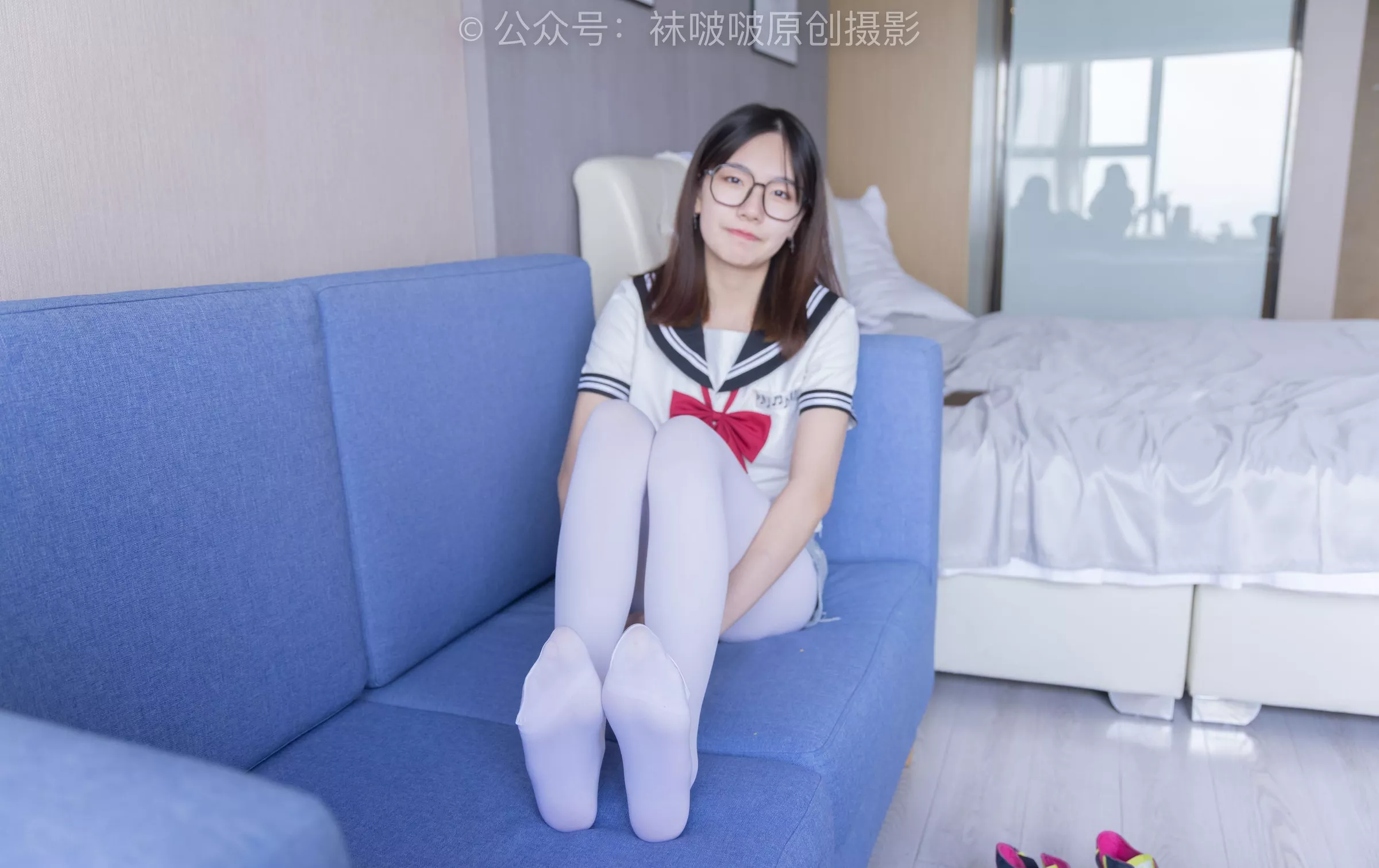 小甜豆 No.215 三双帆布鞋板鞋、厚白丝、黑丝【144P】 BoBoSocks袜啵啵 P.21