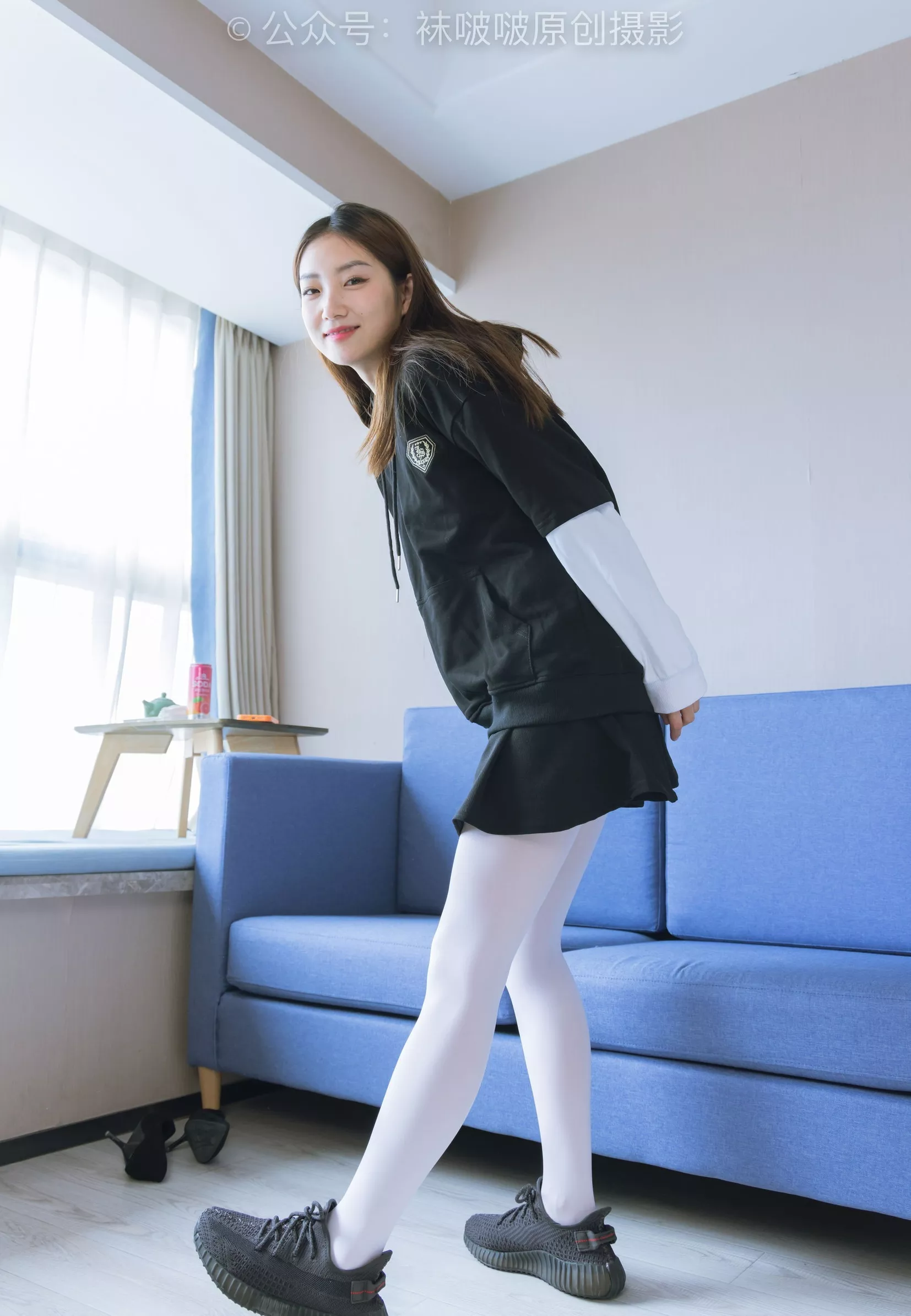 BoBoSocks袜啵啵 小沫 黑色运动鞋、厚白丝【142P】 No.214 P.9
