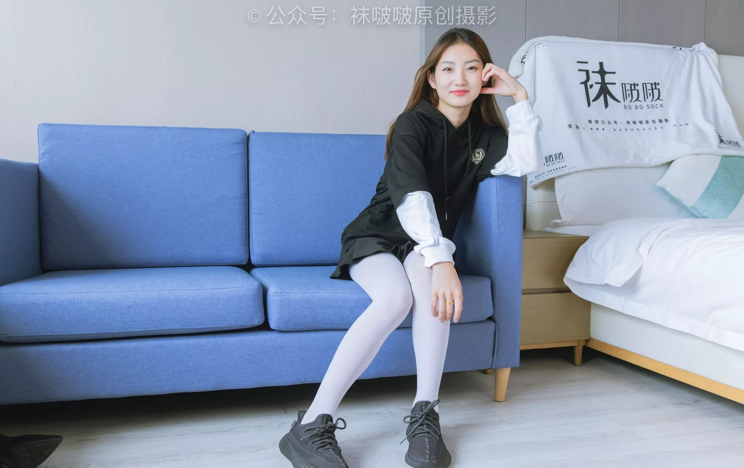 BoBoSocks袜啵啵 黑色运动鞋、厚白丝【142P】 No.214 小沫 P.14