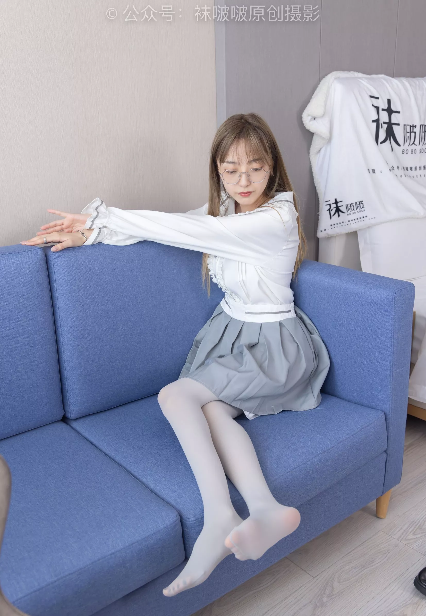 BoBoSocks袜啵啵 黑皮鞋、厚灰丝【140P】 No.213 稚予 P.5