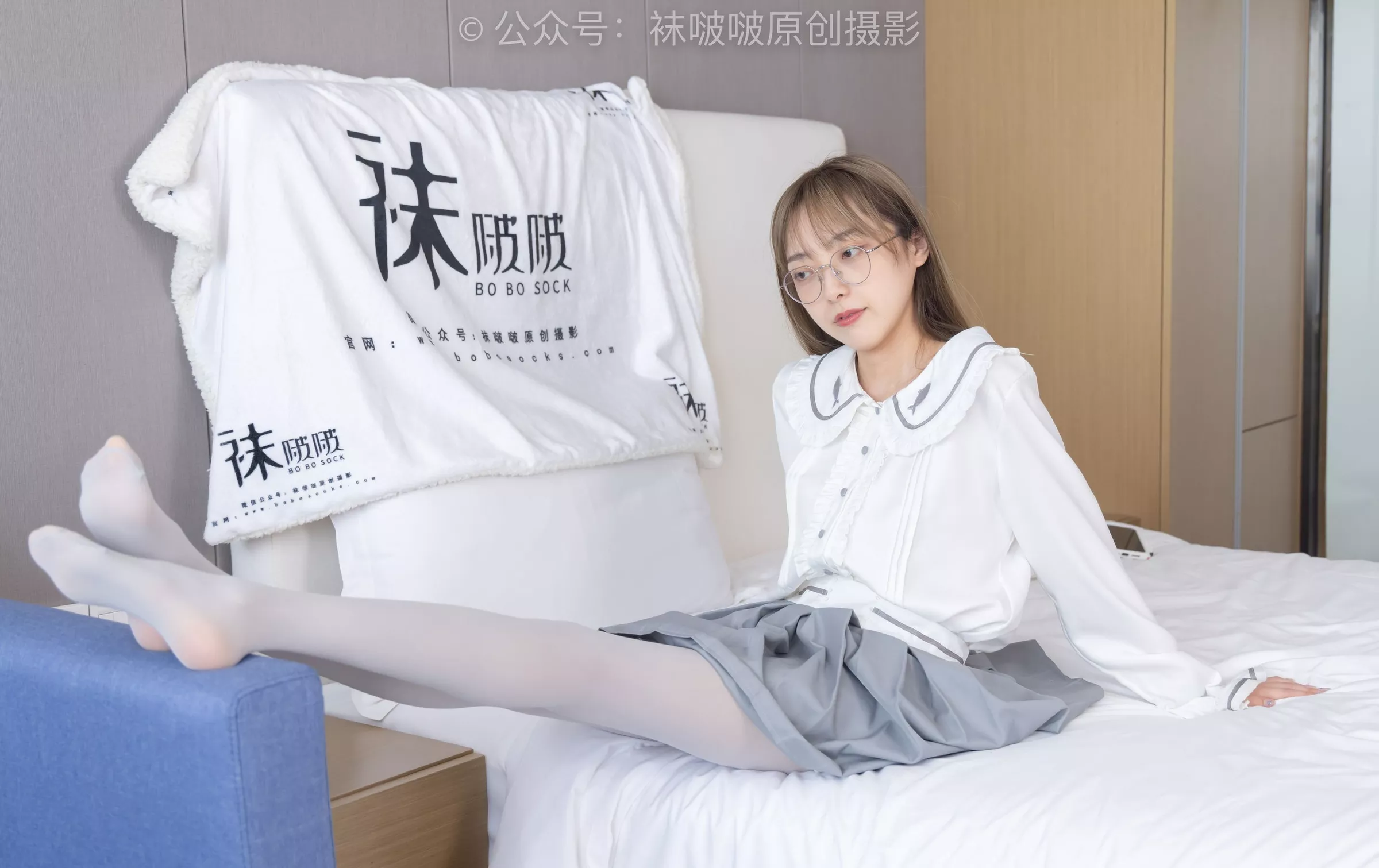 BoBoSocks袜啵啵 黑皮鞋、厚灰丝【140P】 稚予 No.213 P.10