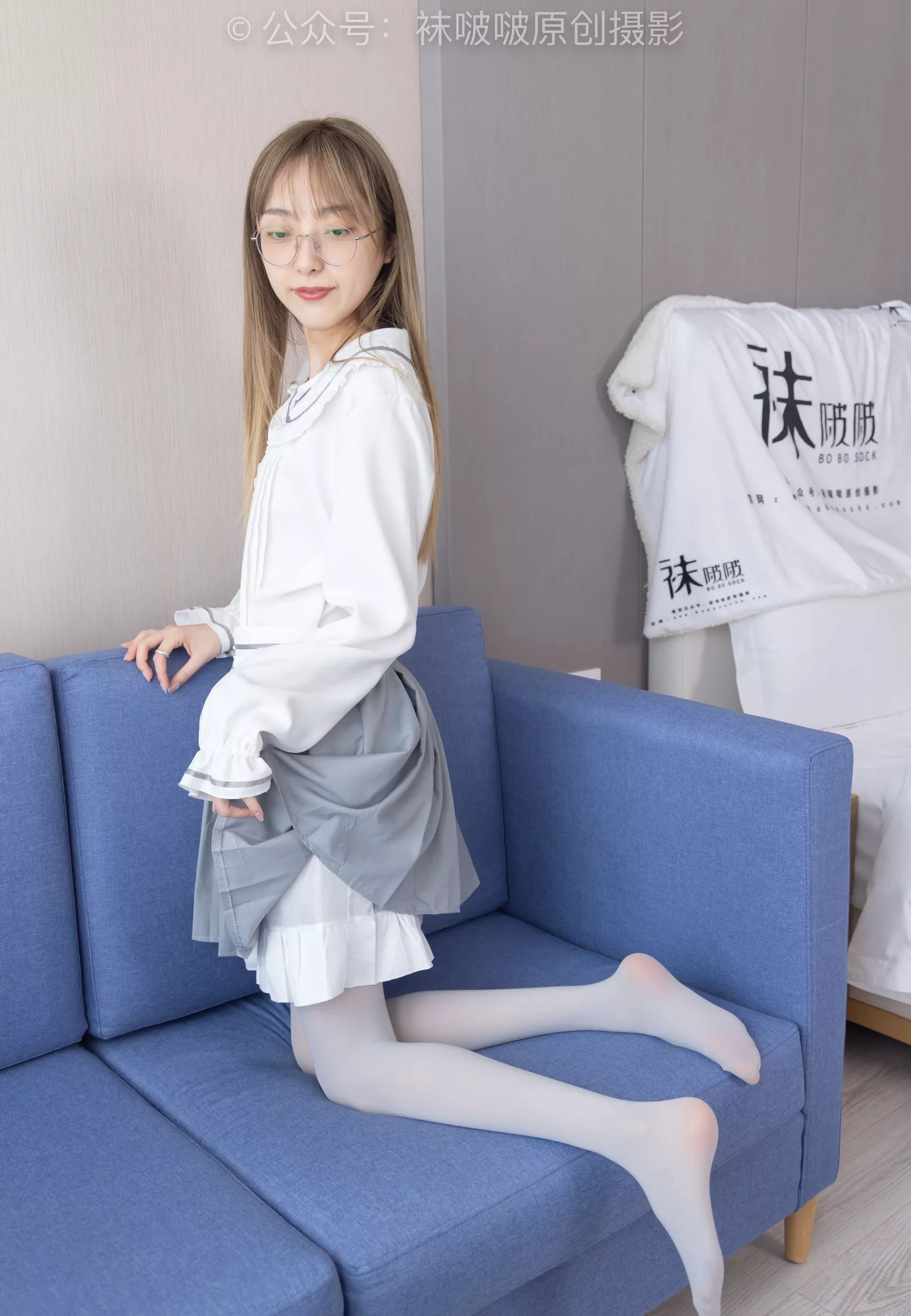 稚予 BoBoSocks袜啵啵 黑皮鞋、厚灰丝【140P】 No.213 P.6