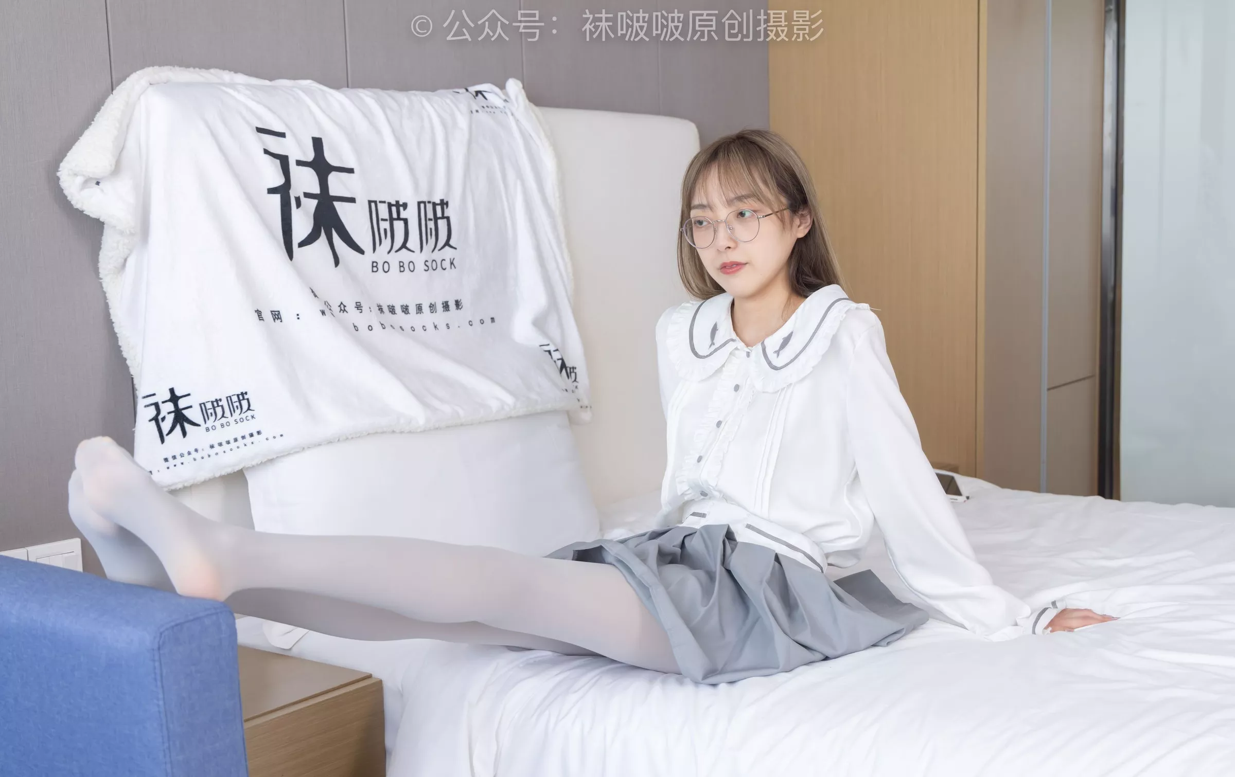 BoBoSocks袜啵啵 No.213 稚予 黑皮鞋、厚灰丝【140P】 P.8