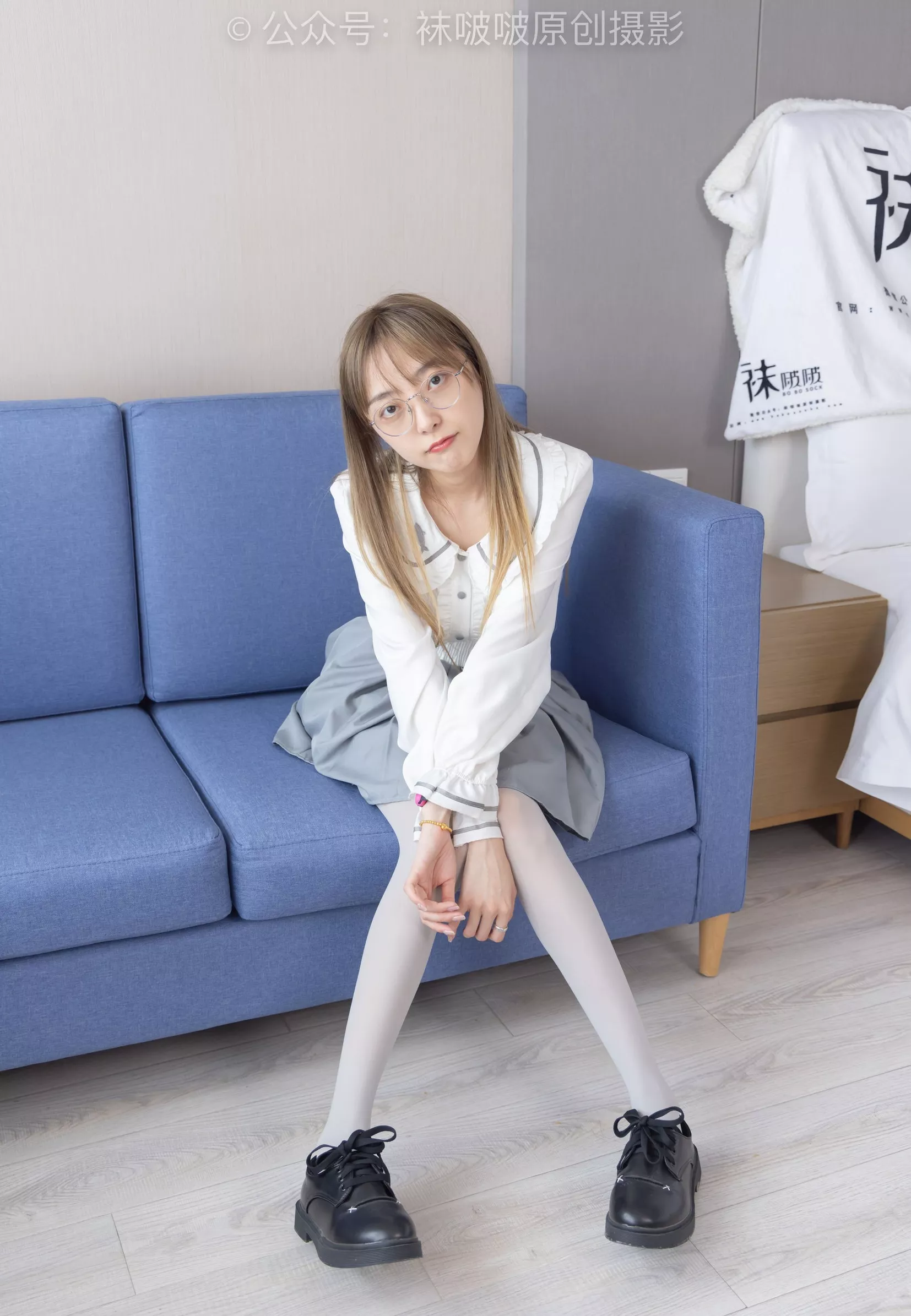 BoBoSocks袜啵啵 黑皮鞋、厚灰丝【140P】 No.213 稚予 P.13