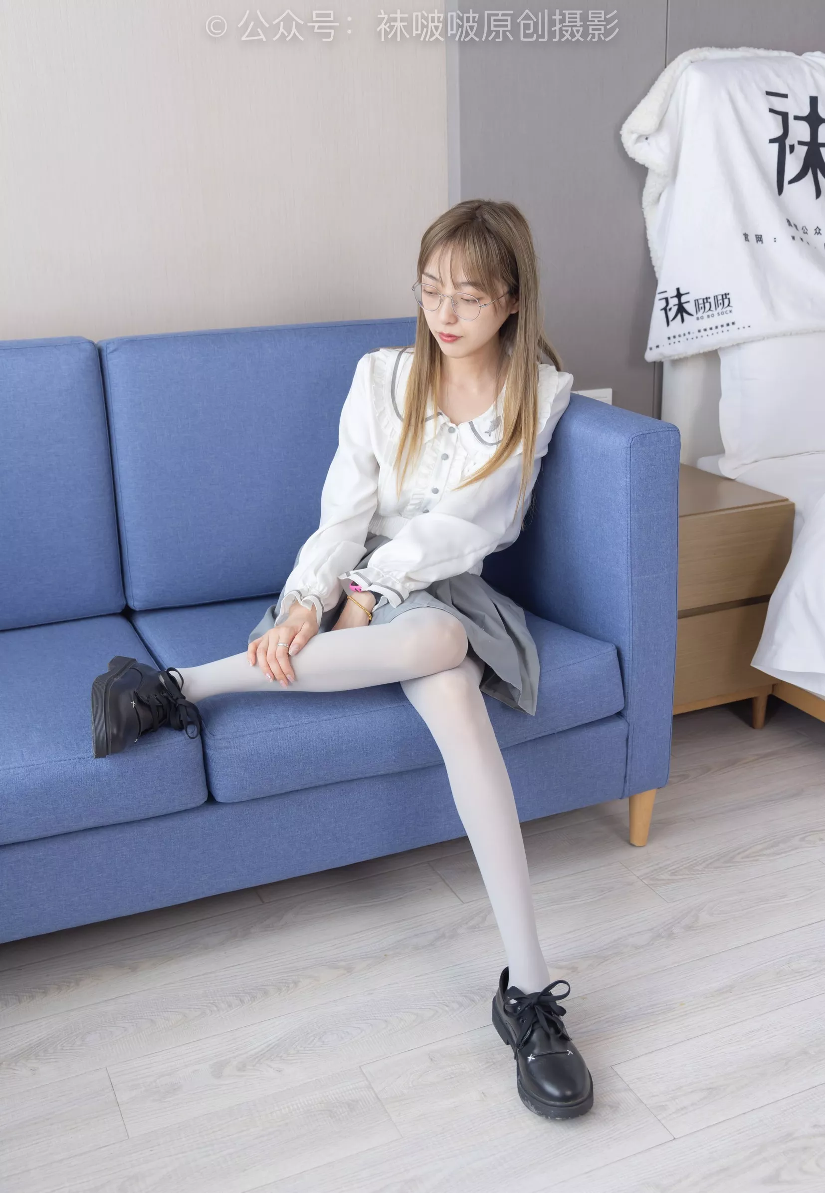 BoBoSocks袜啵啵 黑皮鞋、厚灰丝【140P】 No.213 稚予 P.13