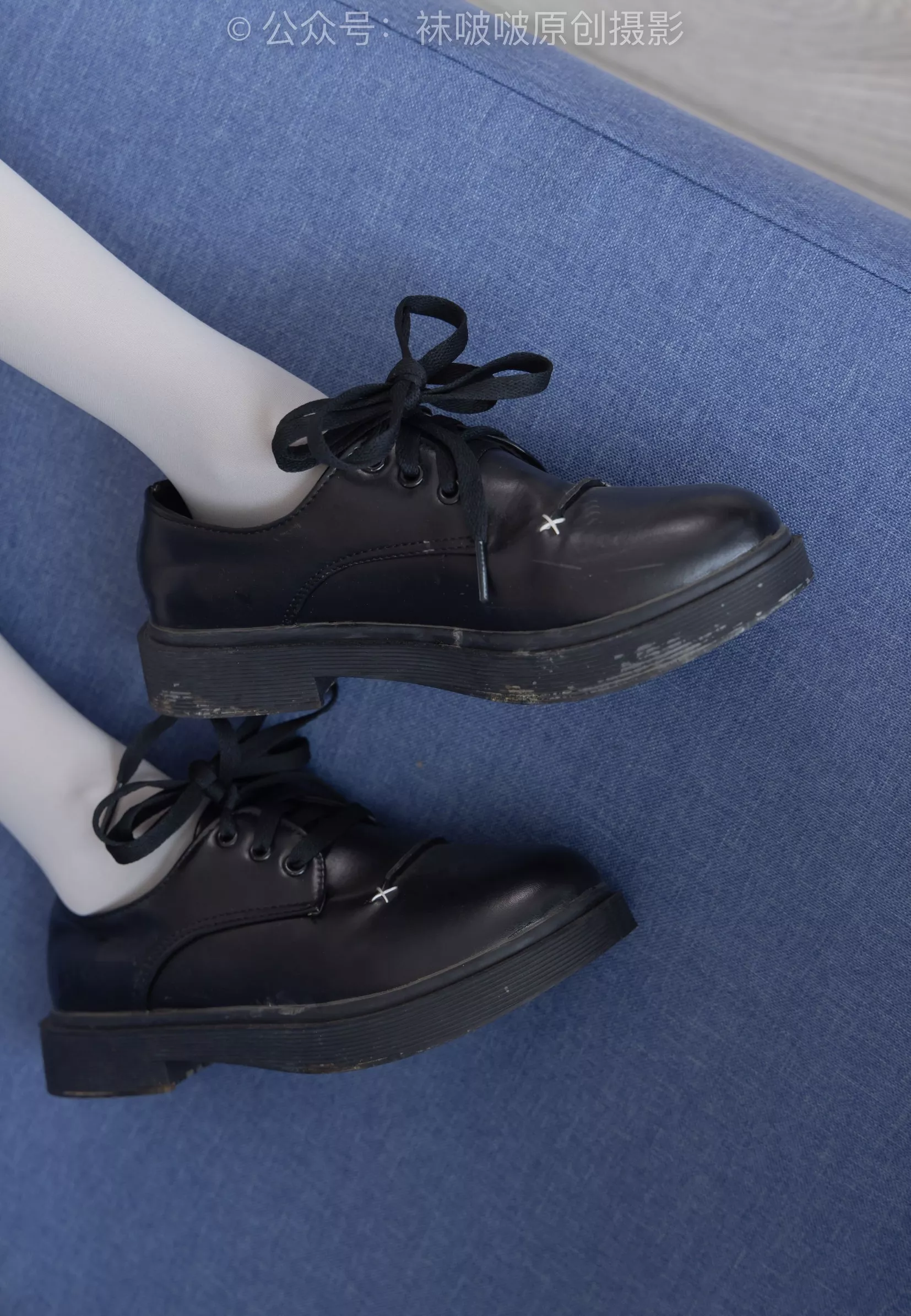 No.213 BoBoSocks袜啵啵 黑皮鞋、厚灰丝【140P】 稚予 P.15