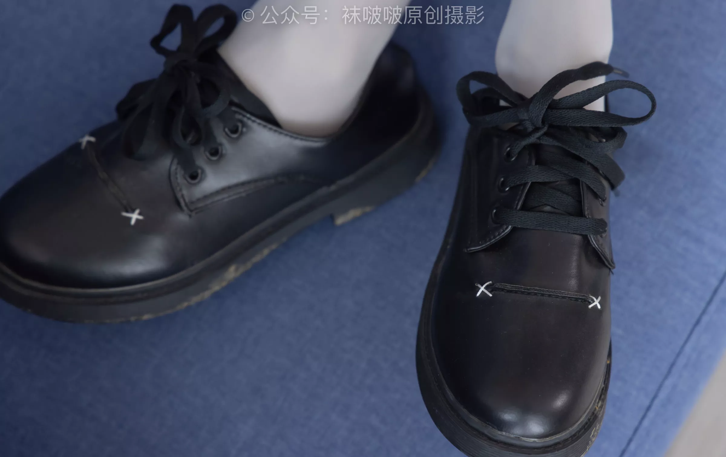 BoBoSocks袜啵啵 黑皮鞋、厚灰丝【140P】 稚予 No.213 P.10