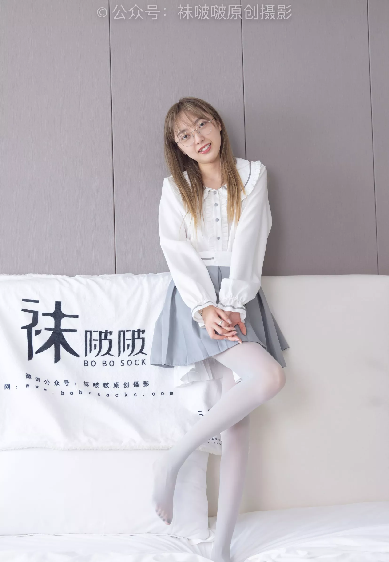 稚予 BoBoSocks袜啵啵 No.213 黑皮鞋、厚灰丝【140P】 P.25