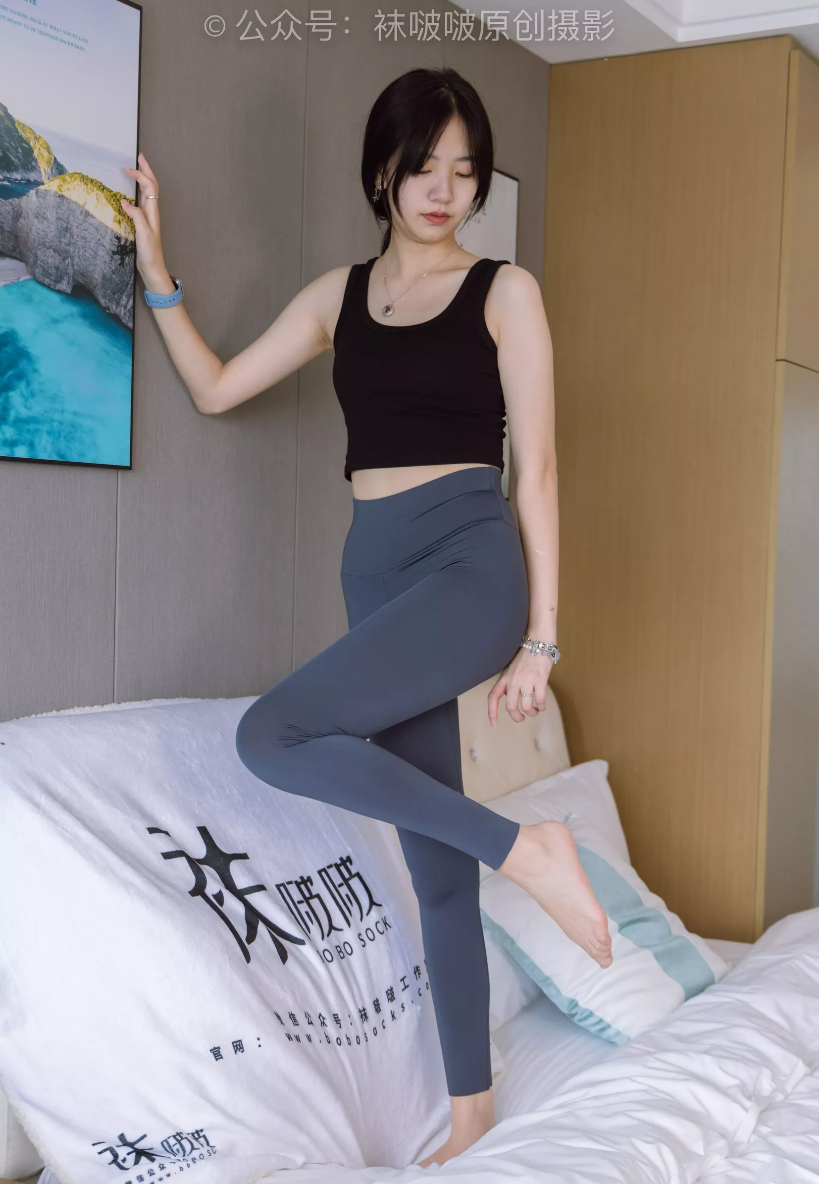 小甜豆 运动鞋、肉丝、瑜伽裤裤里丝【140P】 No.212 BoBoSocks袜啵啵 P.6