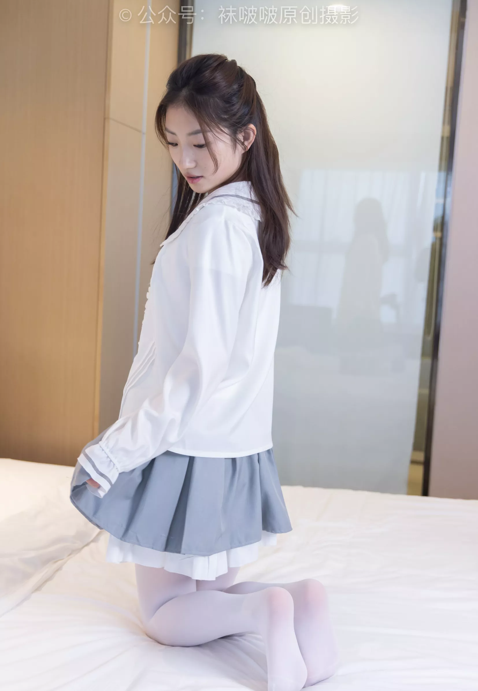 高跟鞋、厚白丝【142P】 BoBoSocks袜啵啵 No.211 小沫 P.3