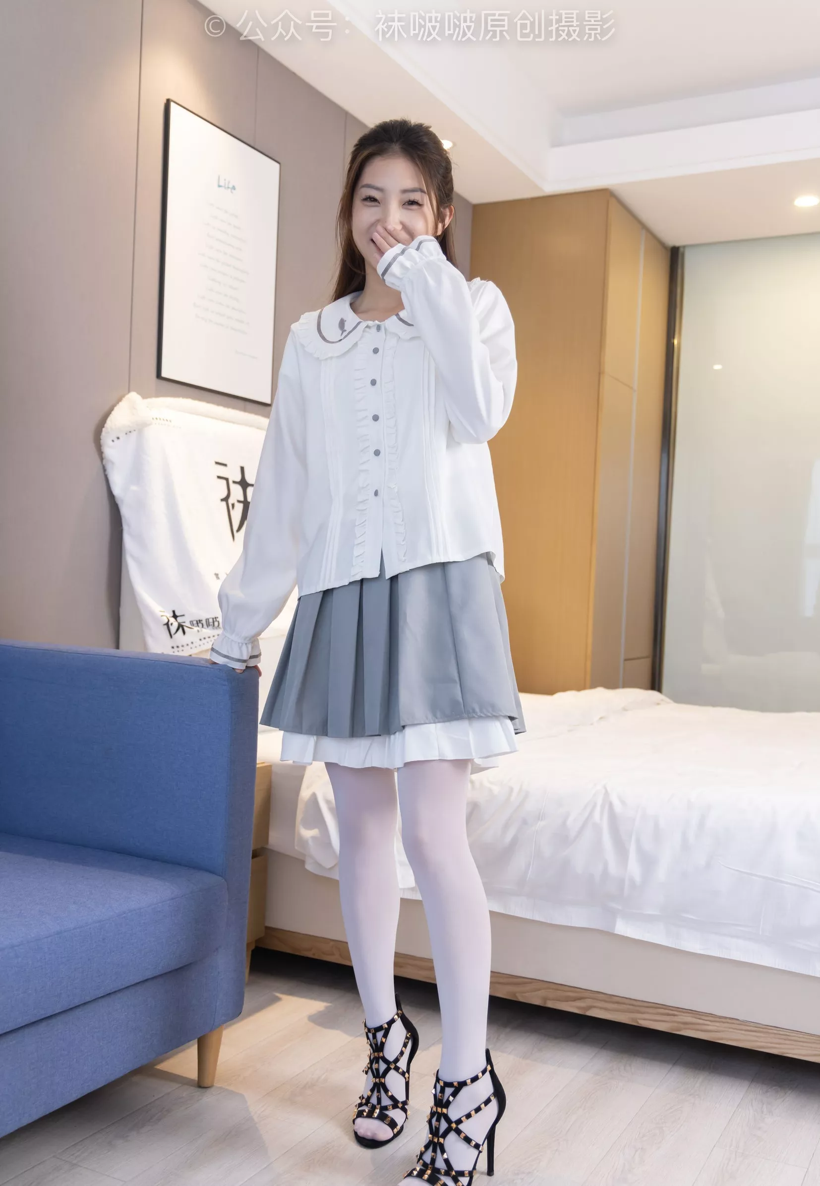 小沫 No.211 BoBoSocks袜啵啵 高跟鞋、厚白丝【142P】 P.1