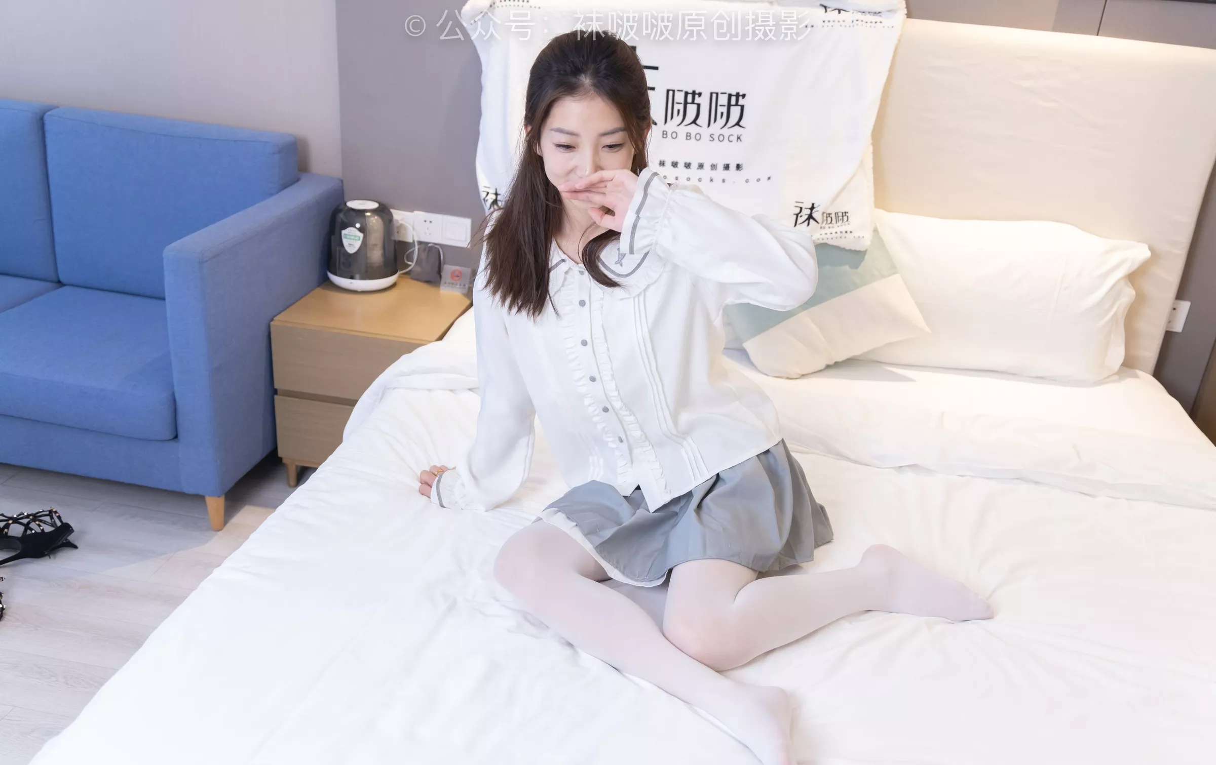 BoBoSocks袜啵啵 小沫 高跟鞋、厚白丝【142P】 No.211 P.9