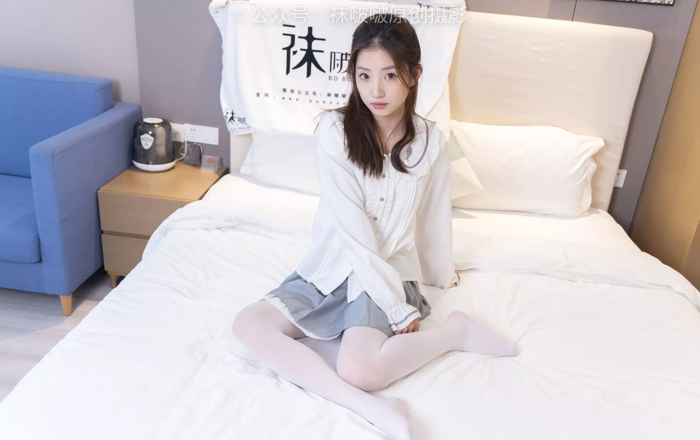 No.211 高跟鞋、厚白丝【142P】 BoBoSocks袜啵啵 小沫 P.6