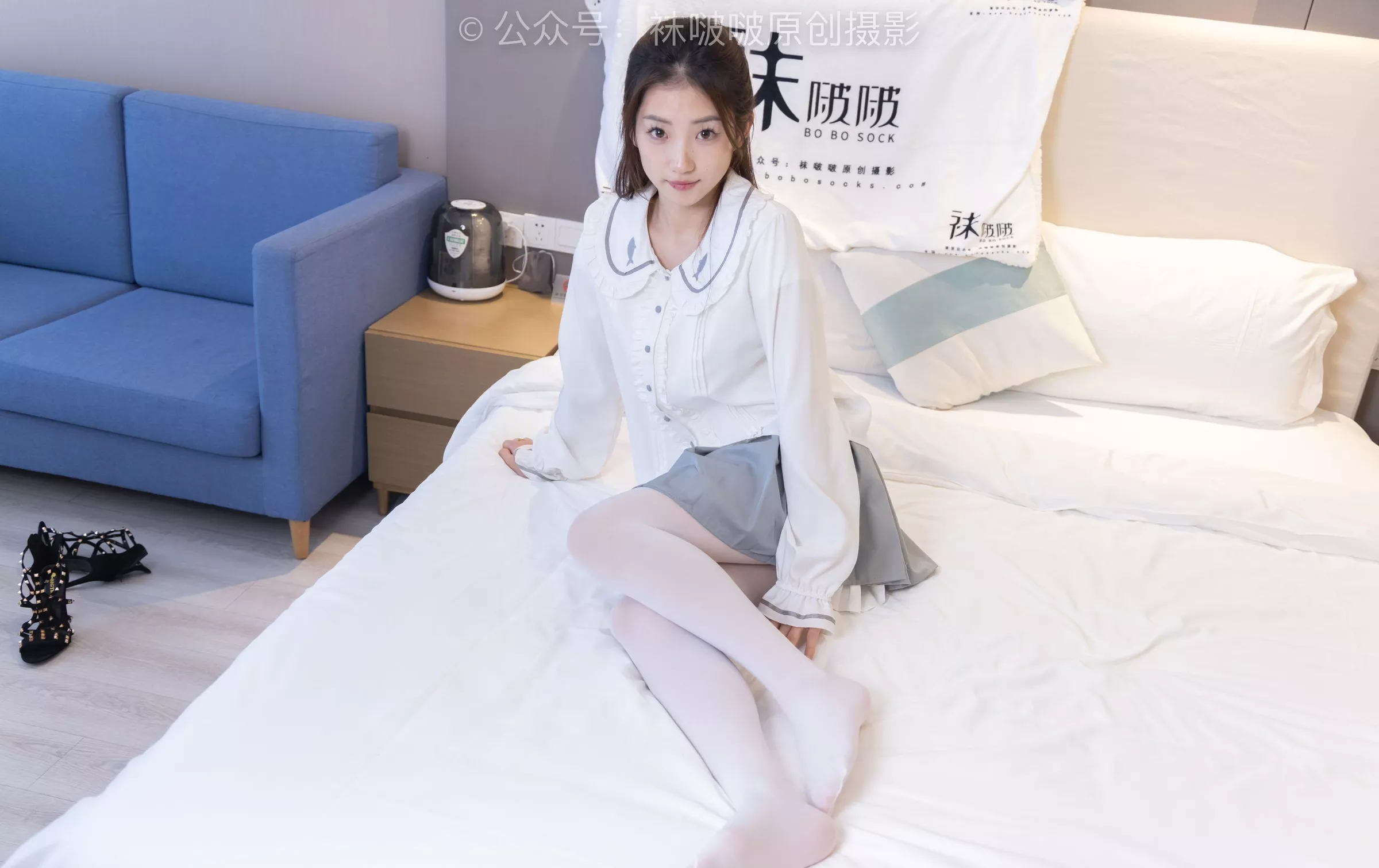BoBoSocks袜啵啵 高跟鞋、厚白丝【142P】 No.211 小沫 P.15