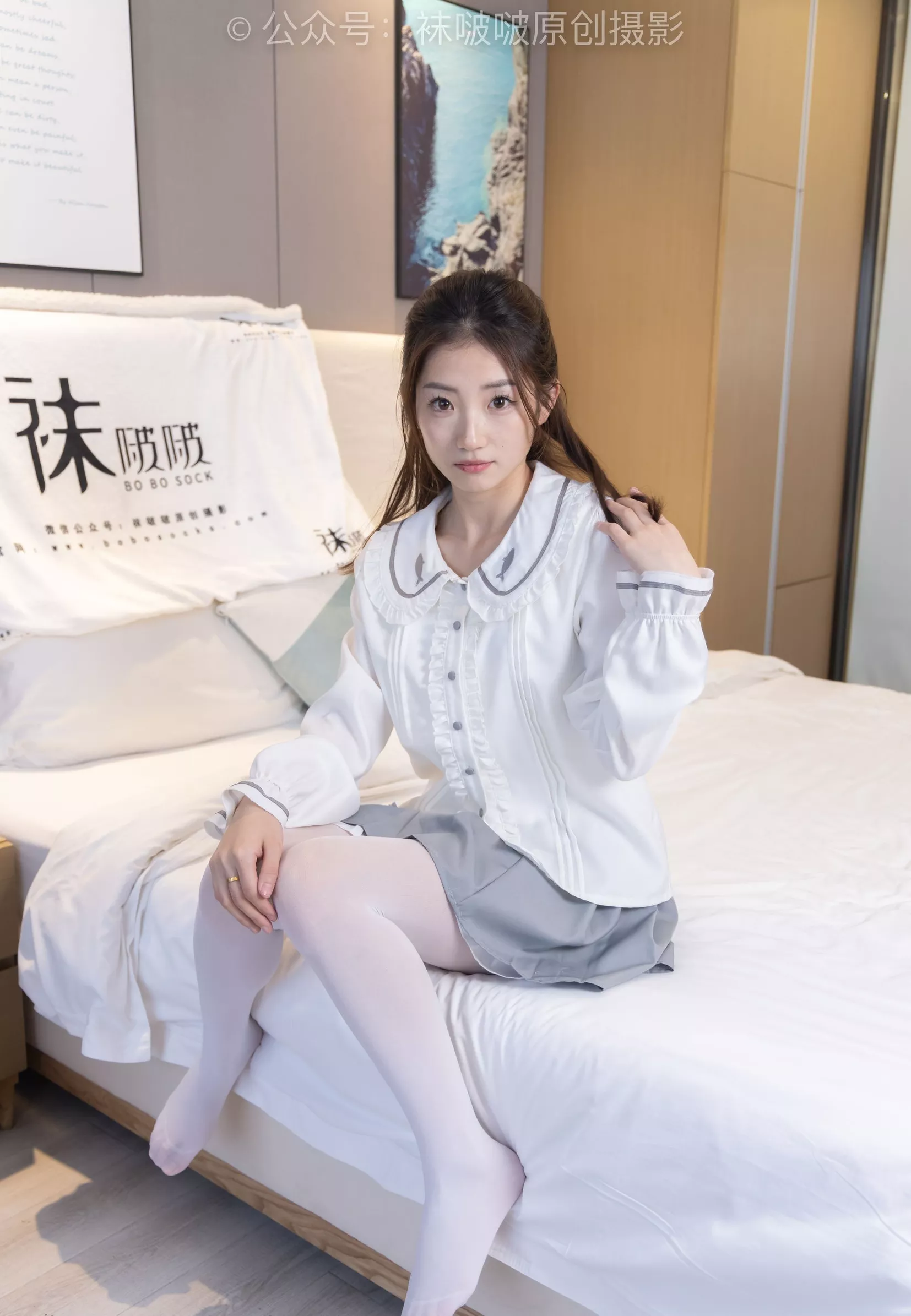 小沫 BoBoSocks袜啵啵 No.211 高跟鞋、厚白丝【142P】 P.24