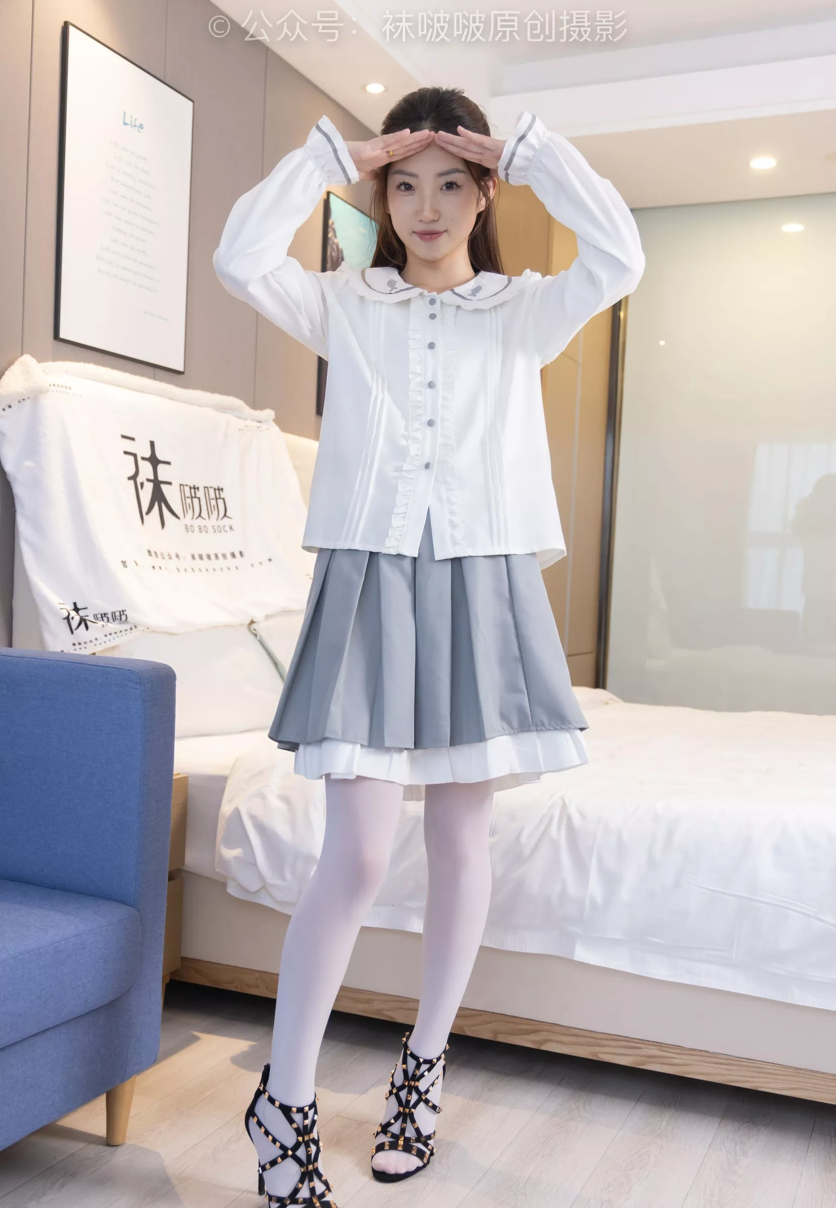 BoBoSocks袜啵啵 高跟鞋、厚白丝【142P】 No.211 小沫 P.20