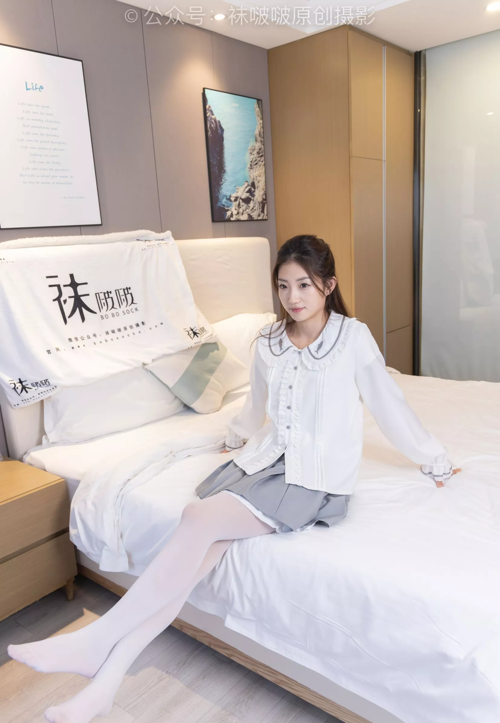 小沫 BoBoSocks袜啵啵 No.211 高跟鞋、厚白丝【142P】 P.22