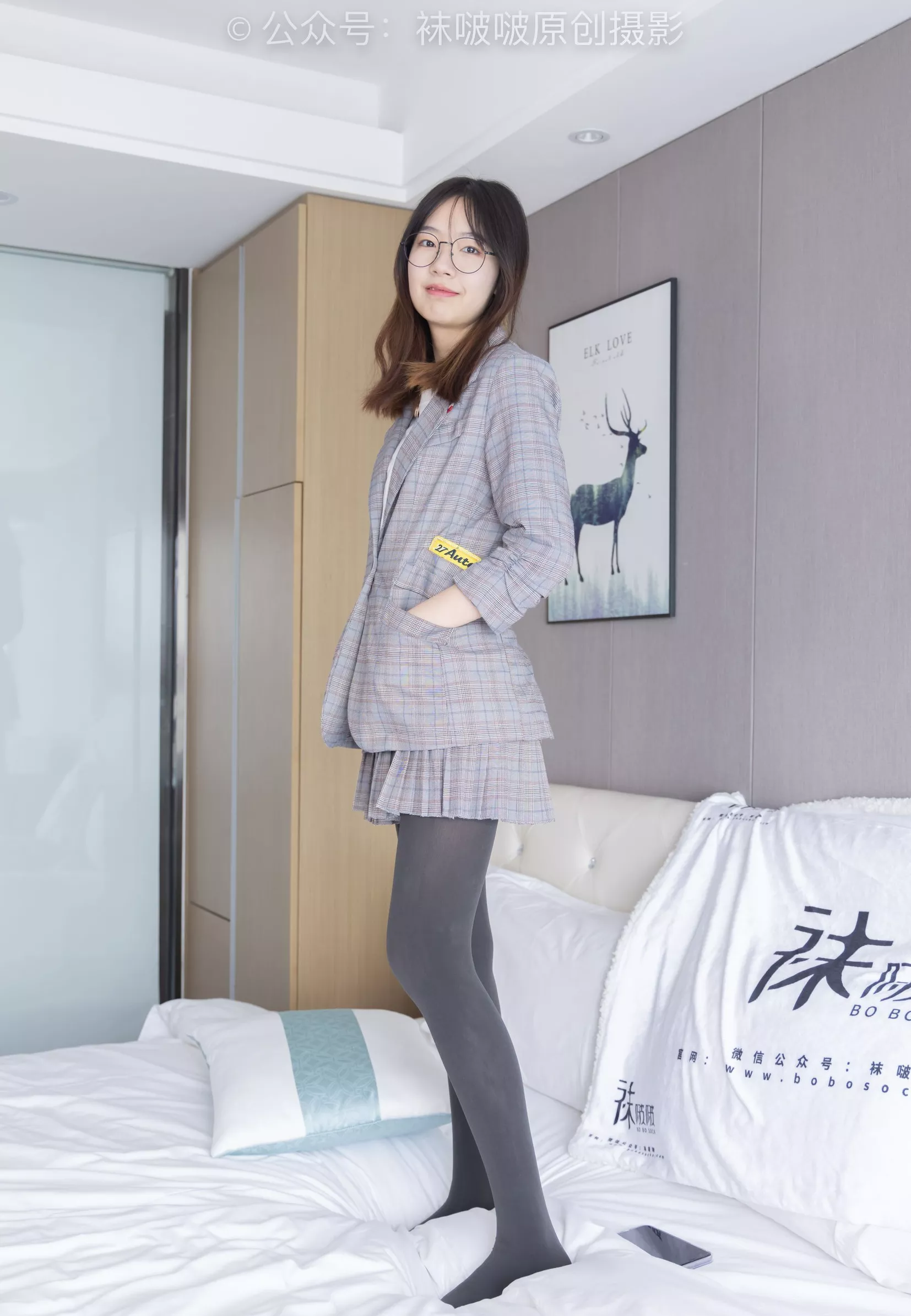 No.210 BoBoSocks袜啵啵 皮鞋、厚灰丝、ol装【140P】 小甜豆 P.27