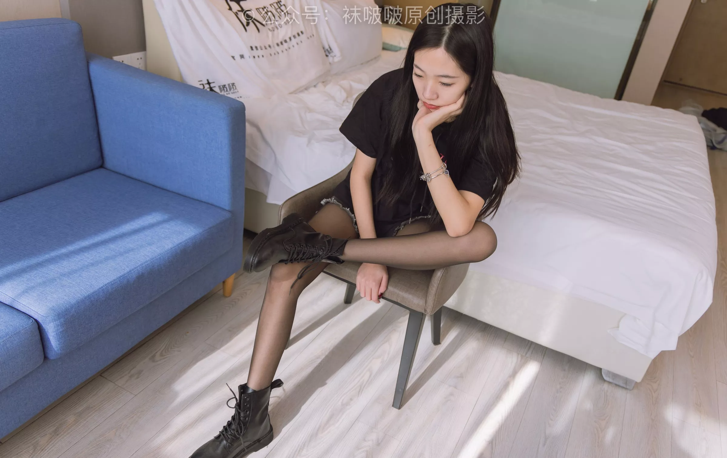 三双靴子、黑丝、网袜【144P】 No.203 BoBoSocks袜啵啵 P.8
