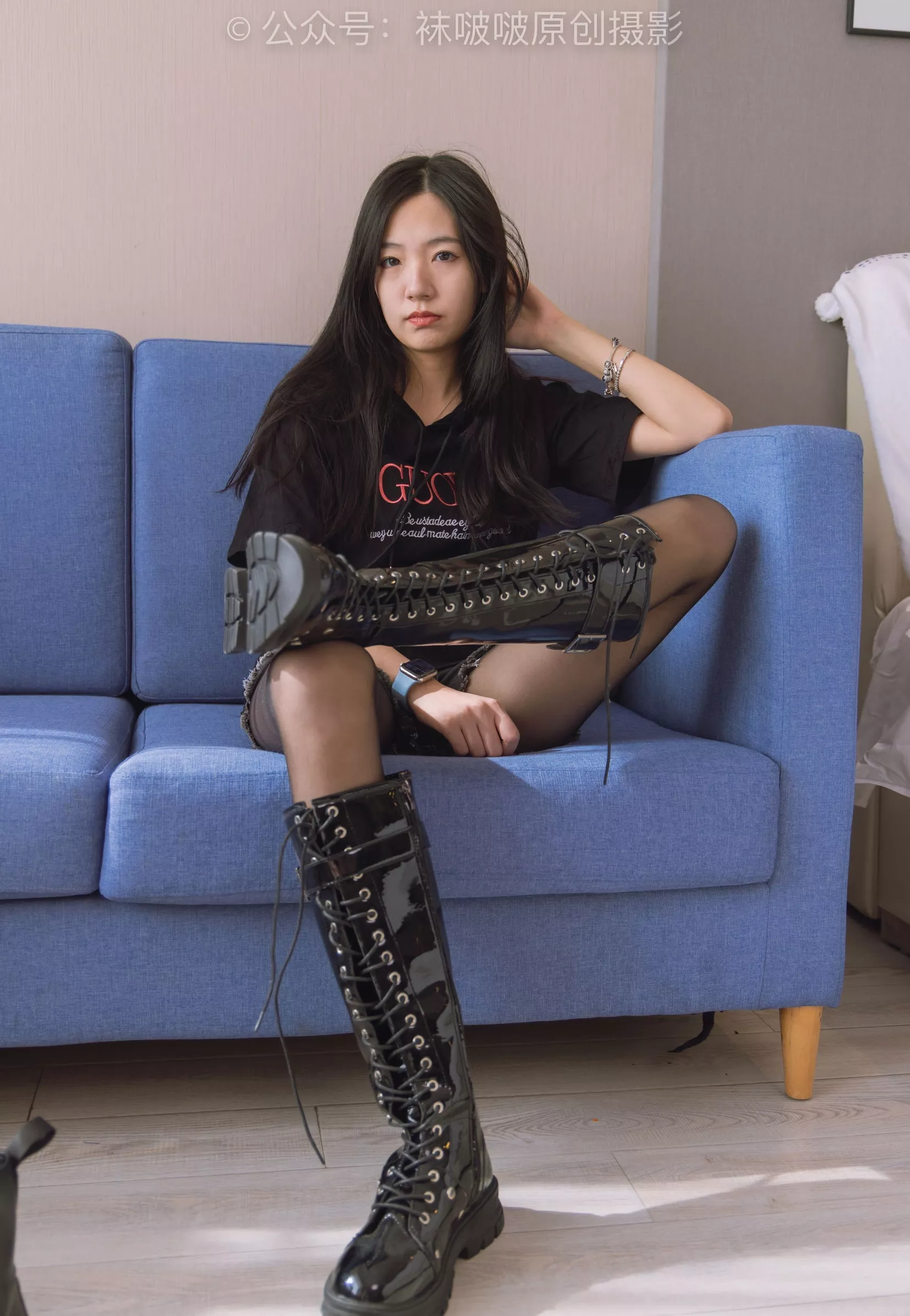 No.203 三双靴子、黑丝、网袜【144P】 BoBoSocks袜啵啵 P.17