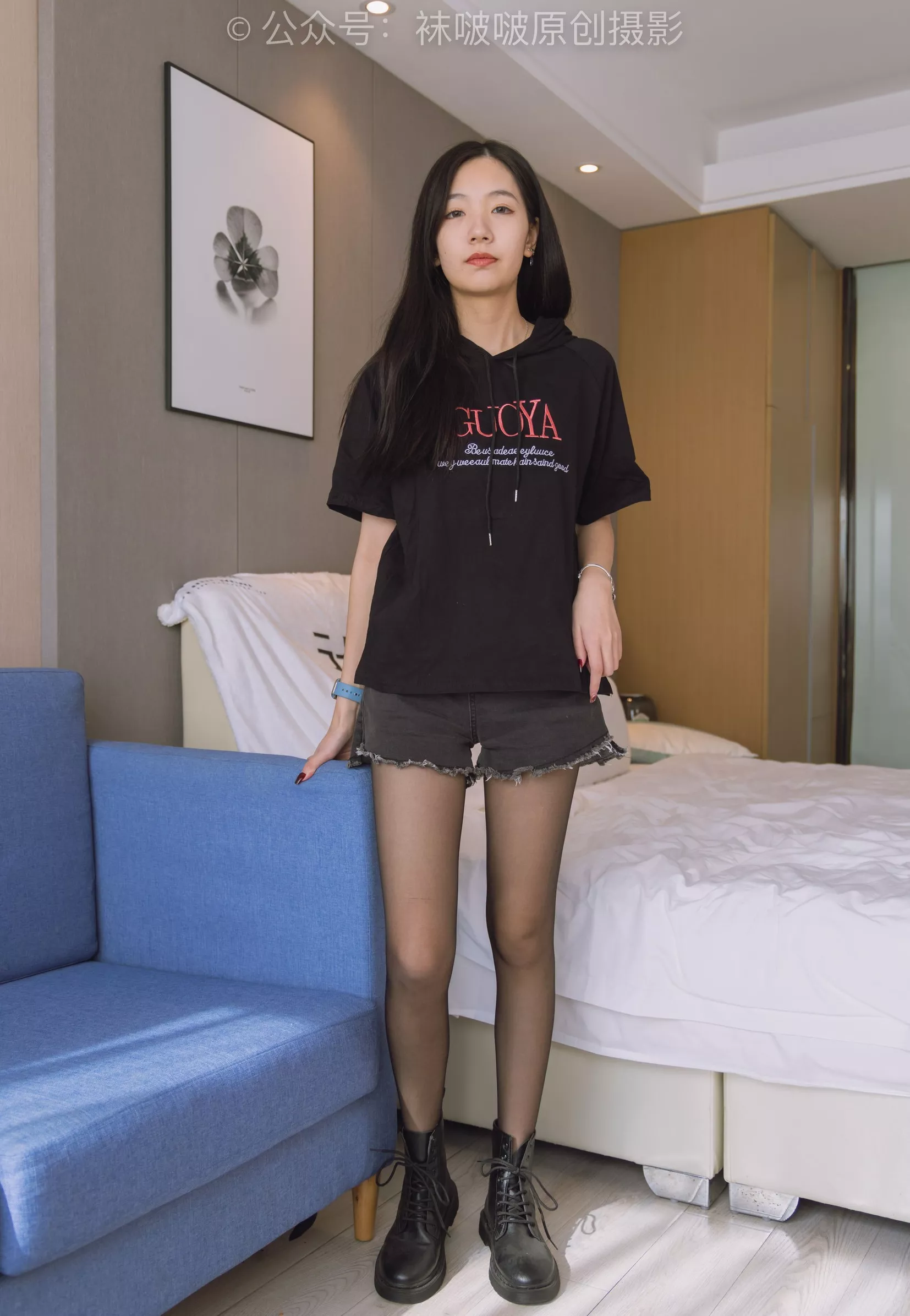 三双靴子、黑丝、网袜【144P】 BoBoSocks袜啵啵 No.203 P.13