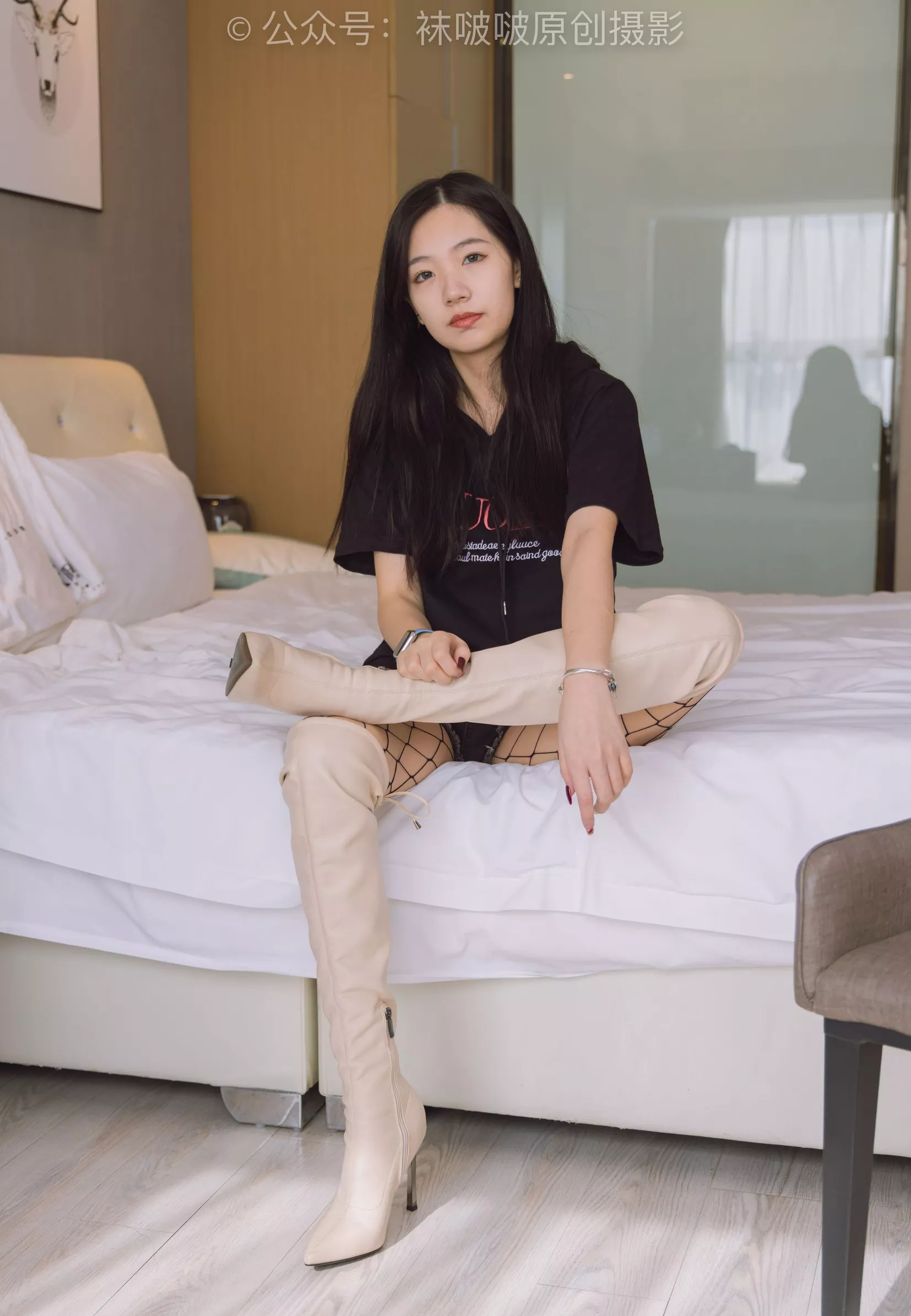 No.203 三双靴子、黑丝、网袜【144P】 BoBoSocks袜啵啵 P.25