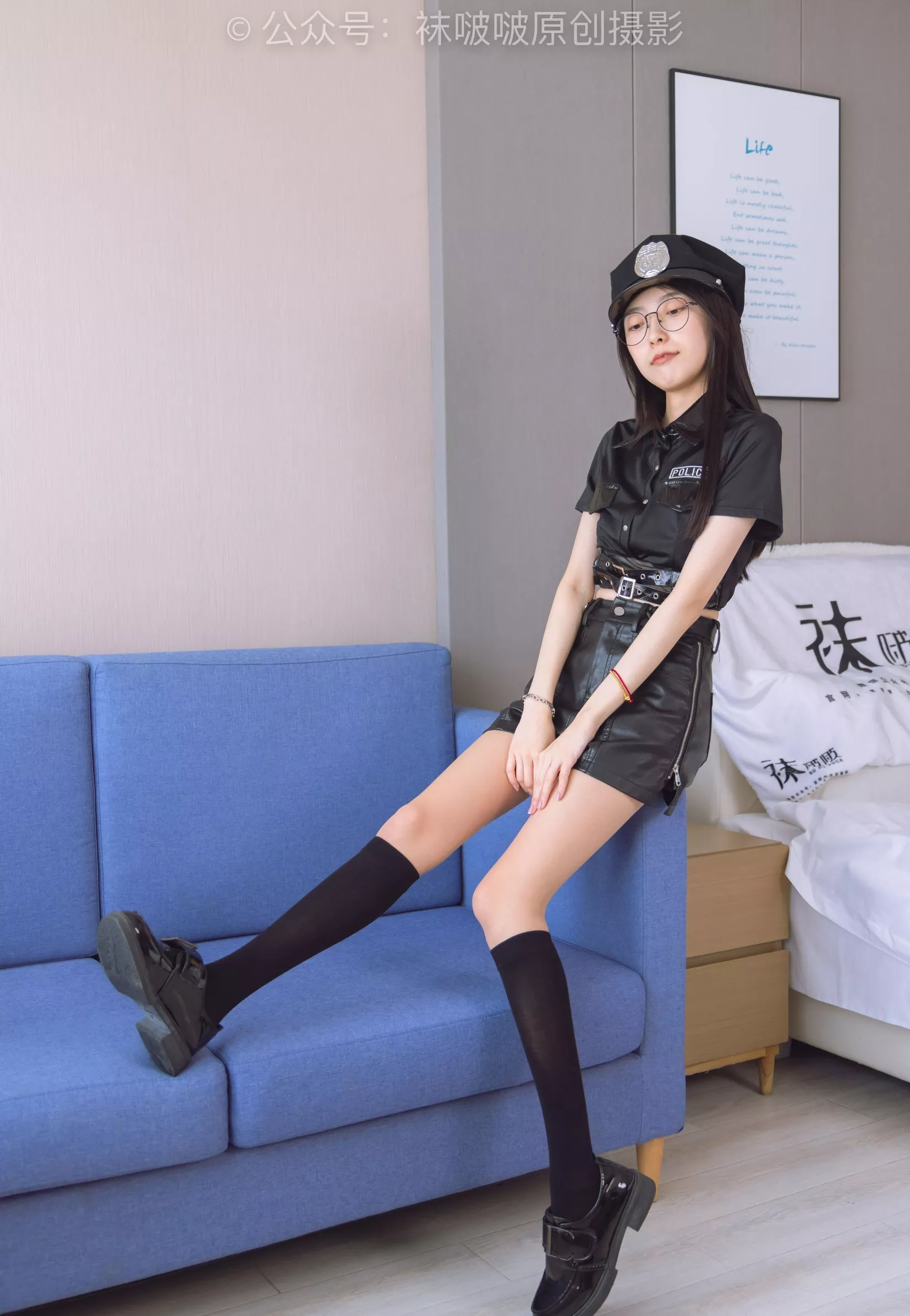 稚予 No.198 皮鞋、黑色小腿袜、高跟鞋、肉丝【138P】 BoBoSocks袜啵啵 P.2